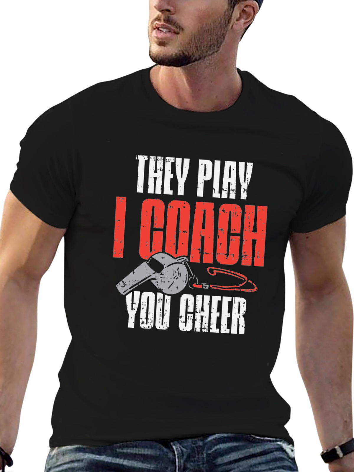 They Play I Coach You Cheer T-Shirt