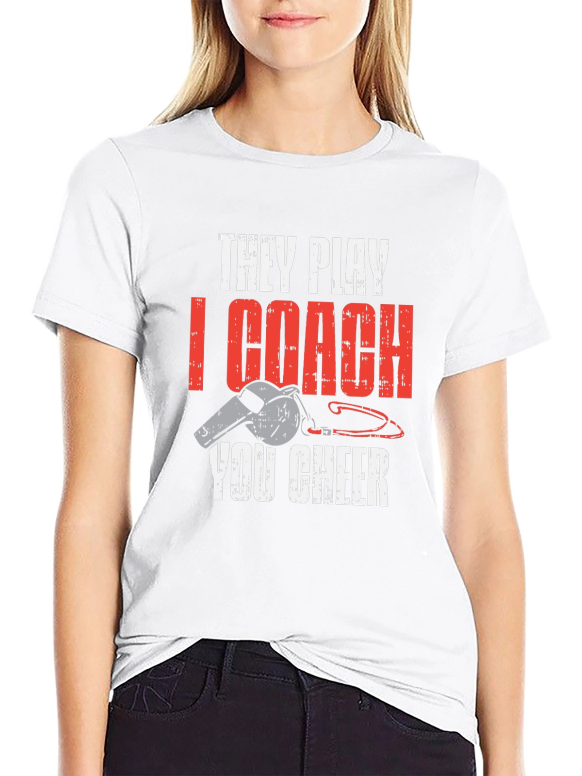 They Play I Coach You Cheer T-Shirt