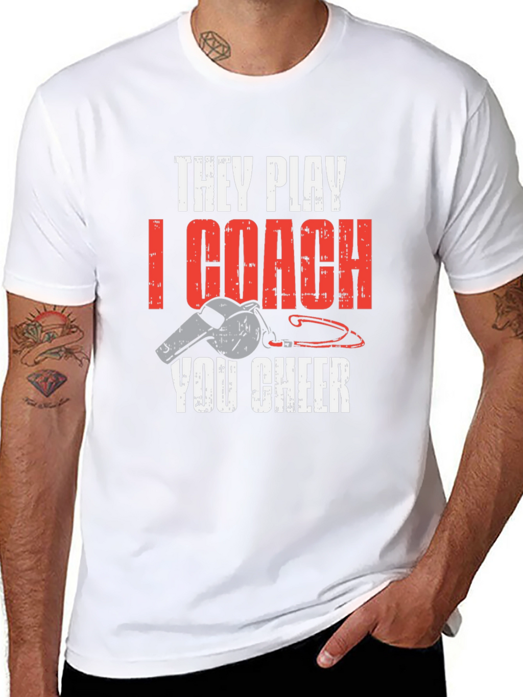 They Play I Coach You Cheer T-Shirt
