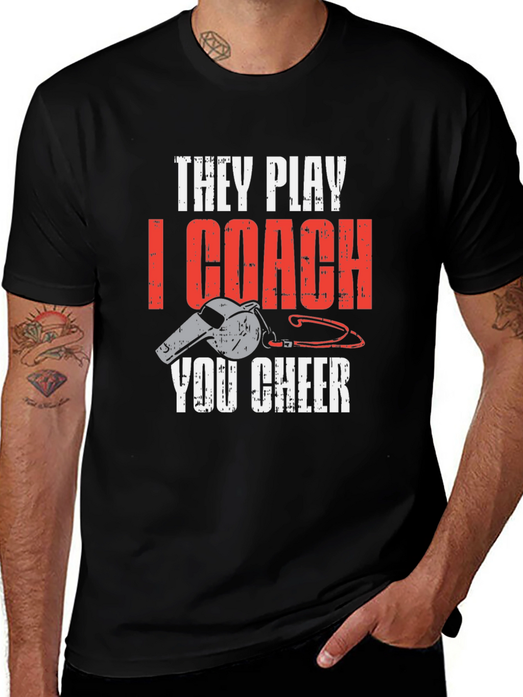 They Play I Coach You Cheer T-Shirt