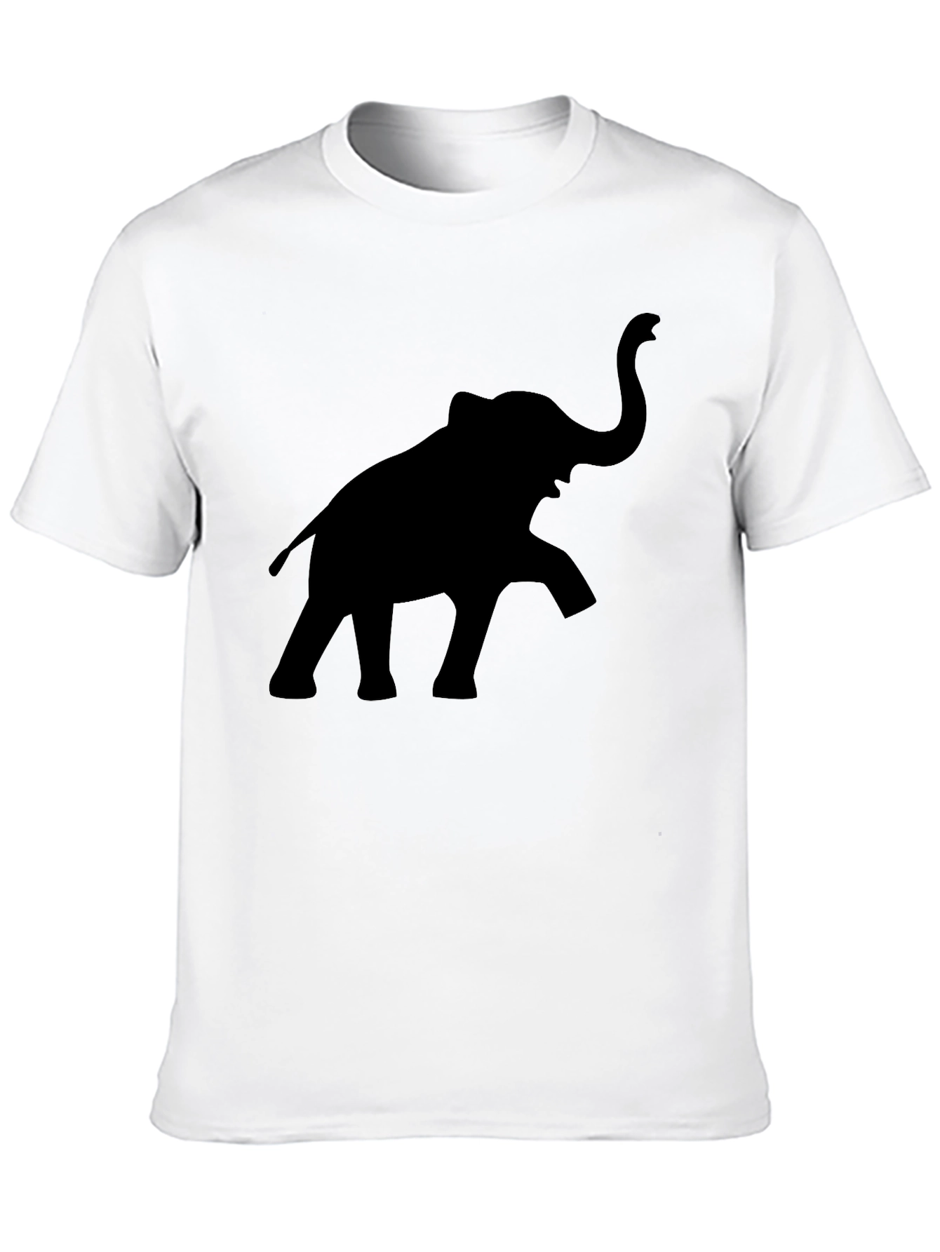 Elephant Silhouette Black T-Shirt