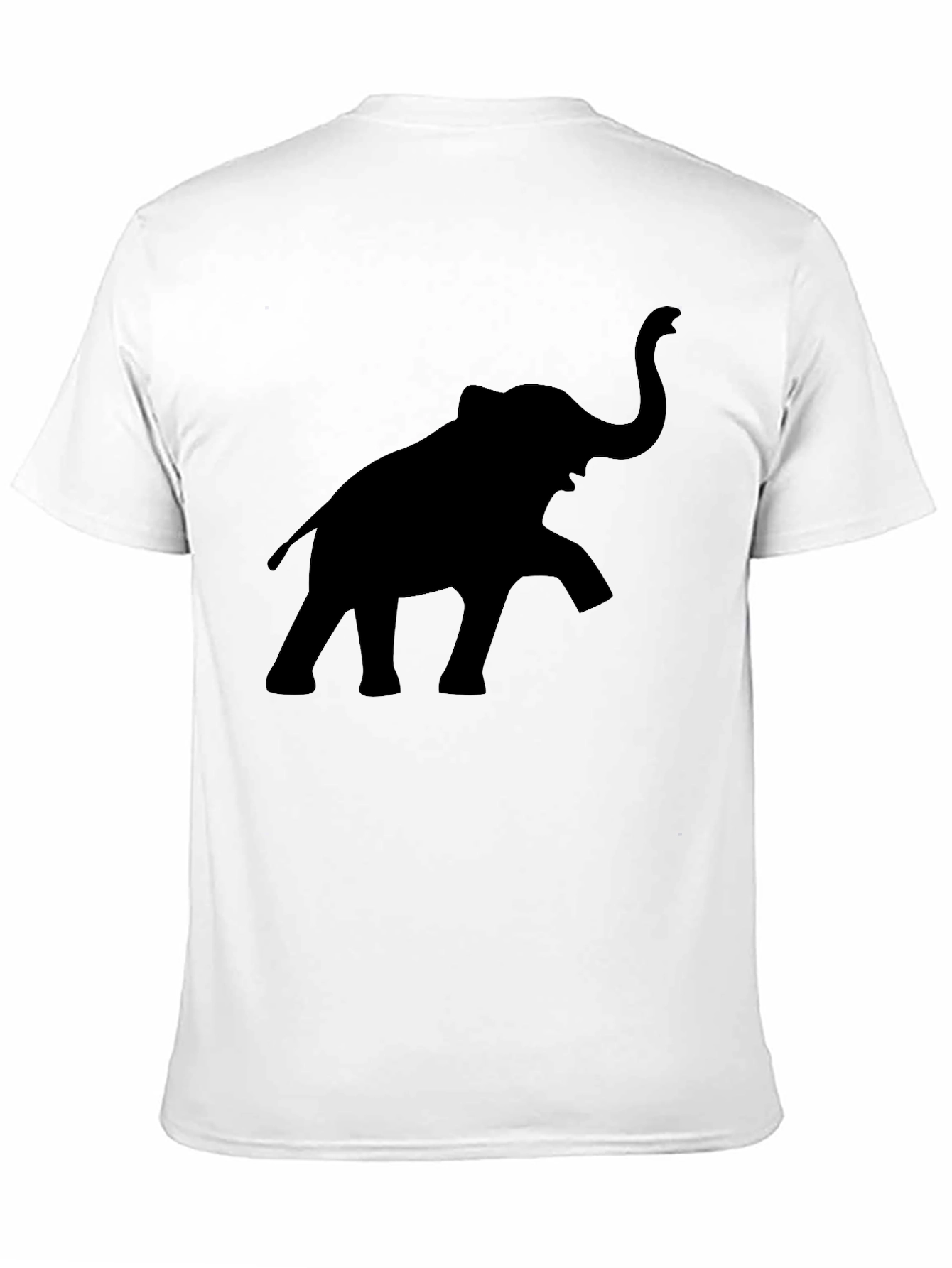 Elephant Silhouette Black T-Shirt
