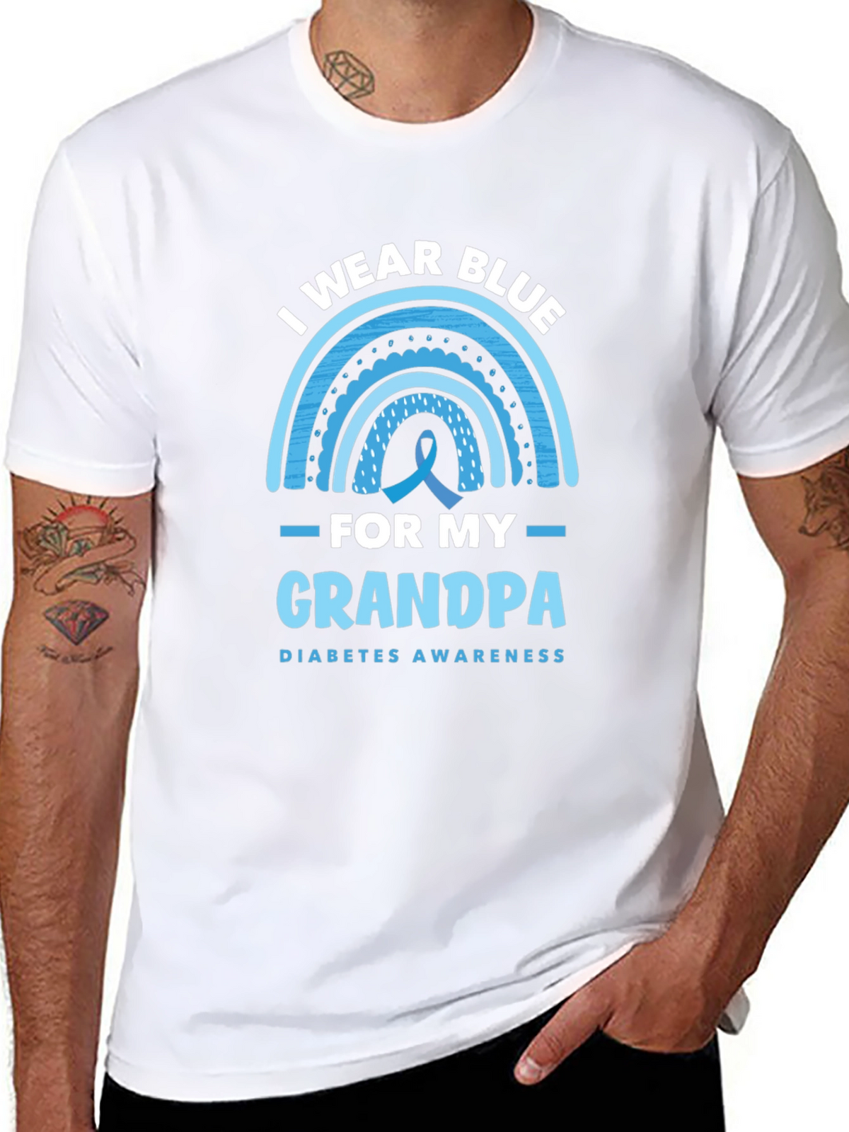 I Wear Blue for My Grandpa T-Shirt