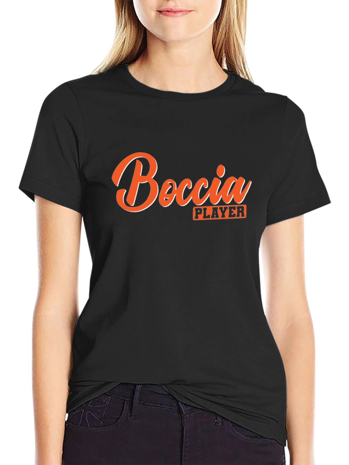 Boccia Player T-Shirt - Black Tee