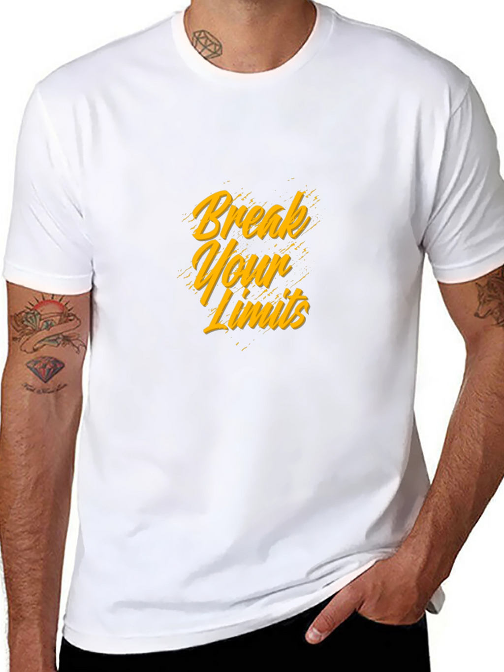 Break Your Limits Black Graphic Tee