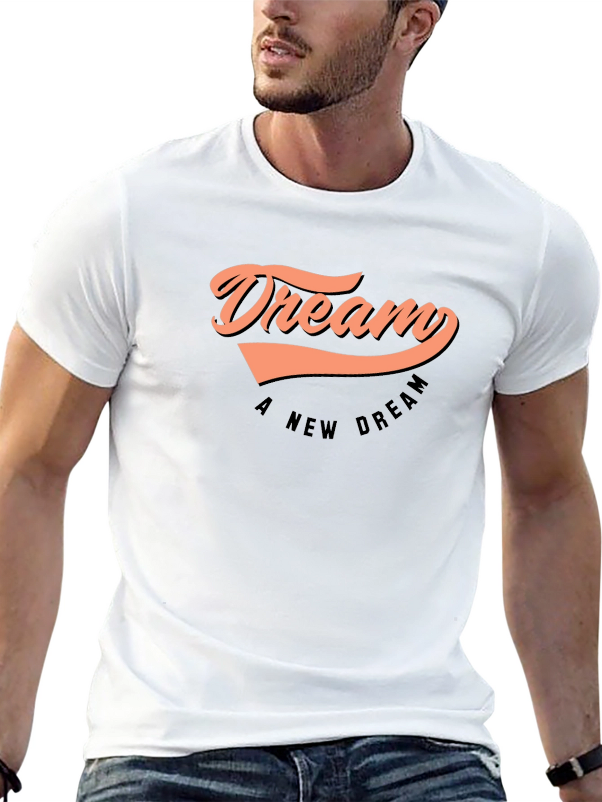 Dream a New Dream Black Graphic T-Shirt