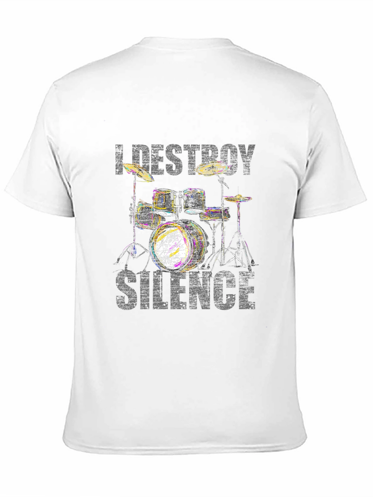 I DESTROY SILENCE Drum Set T-Shirt