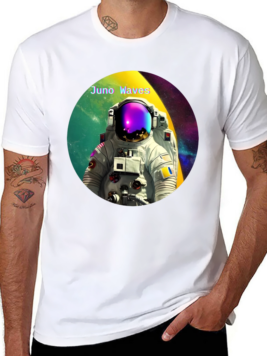Juno Waves Astronaut Graphic Tee