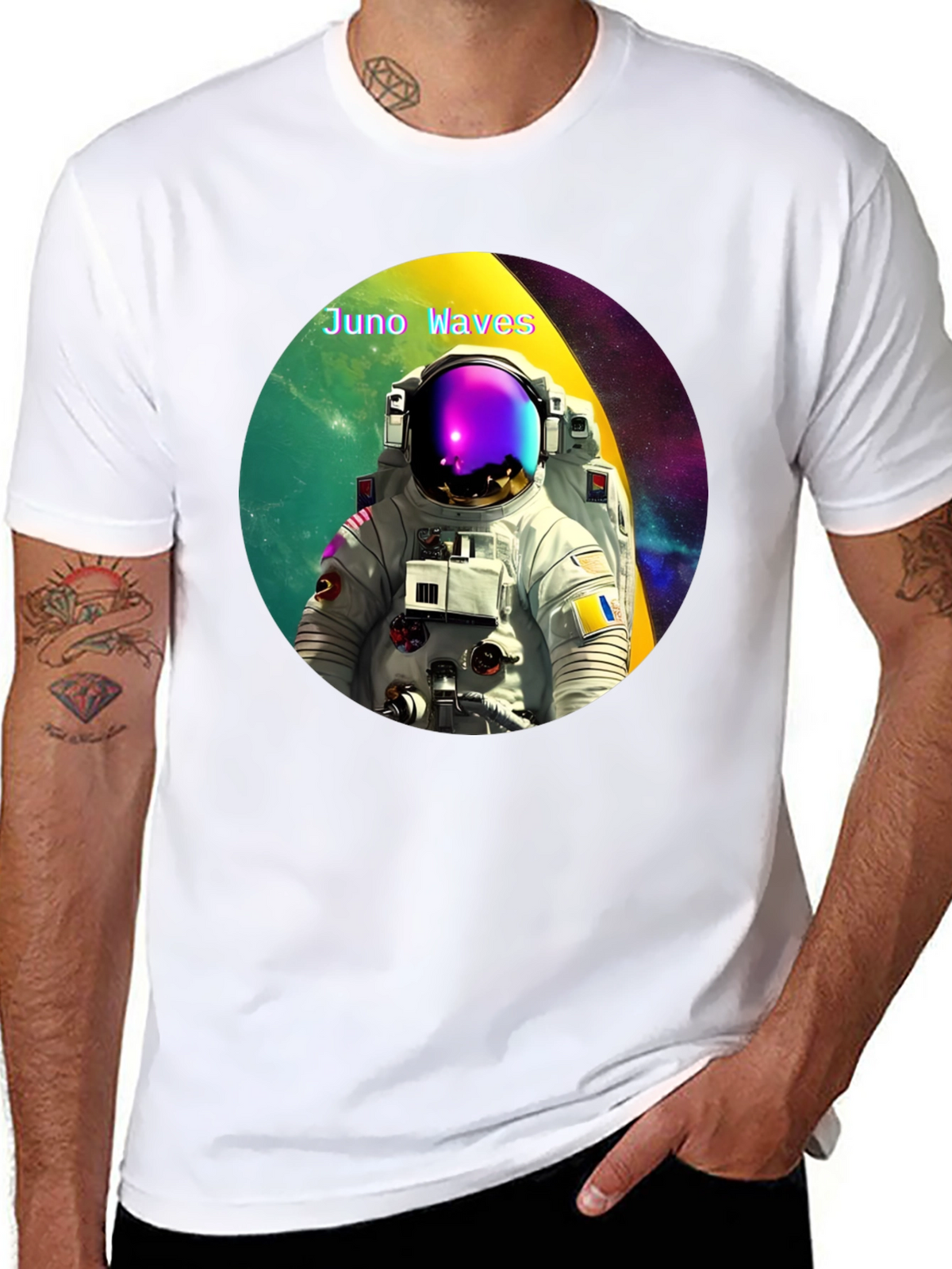 Juno Waves Astronaut Graphic Tee
