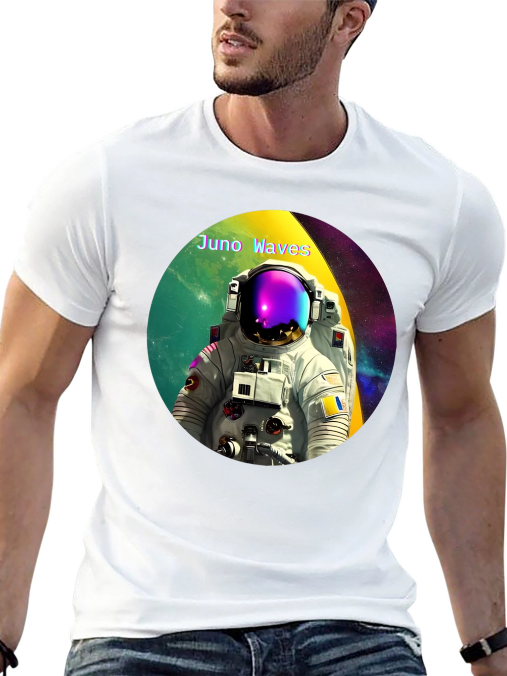 Juno Waves Astronaut Graphic Tee