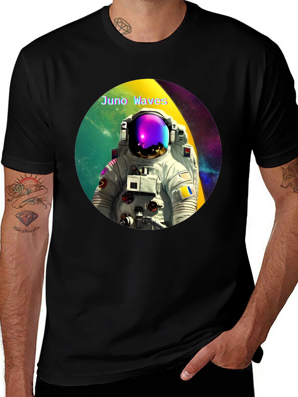 Juno Waves Astronaut Graphic Tee