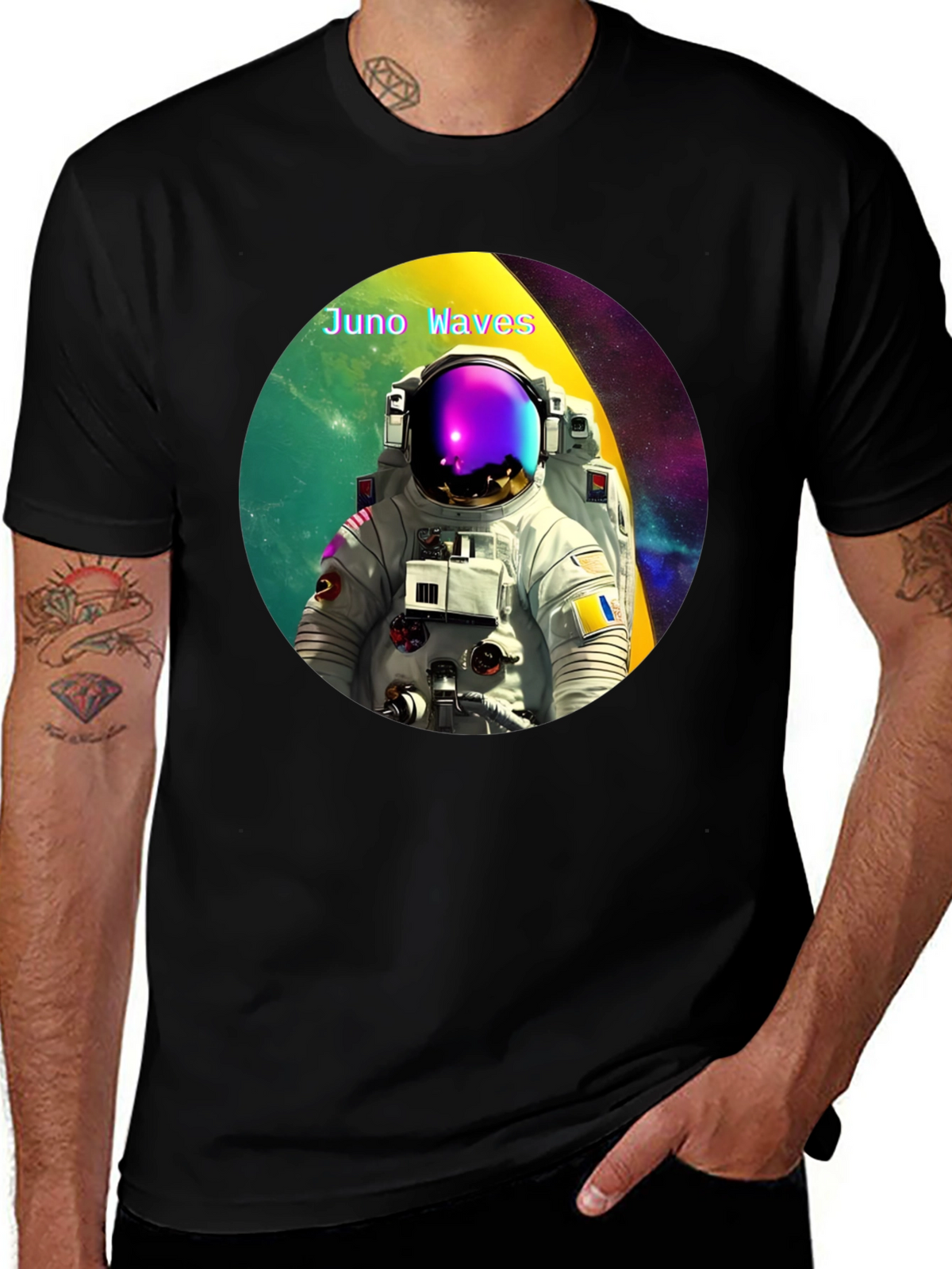 Juno Waves Astronaut Graphic Tee