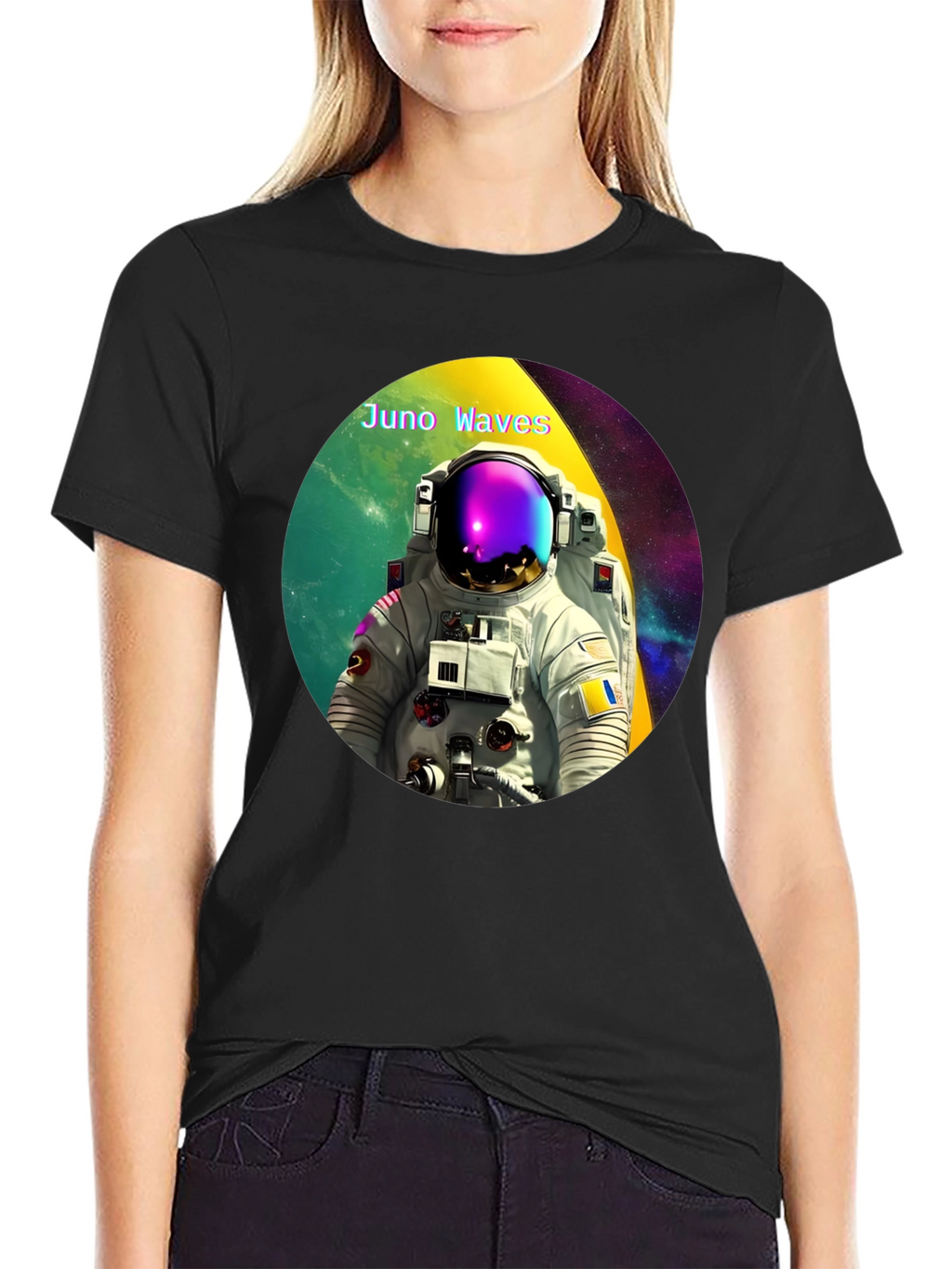 Juno Waves Astronaut Graphic Tee