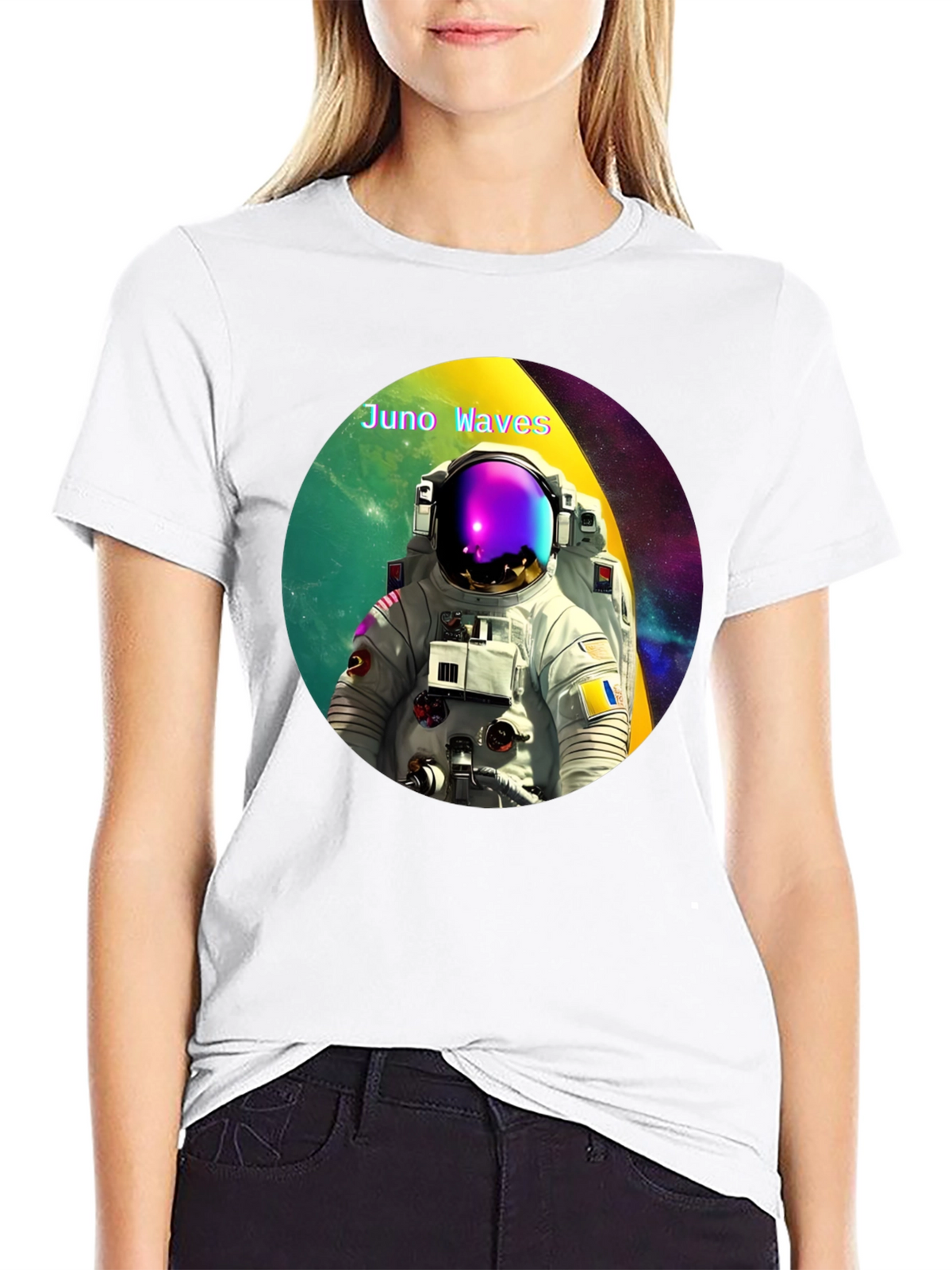 Juno Waves Astronaut Graphic Tee