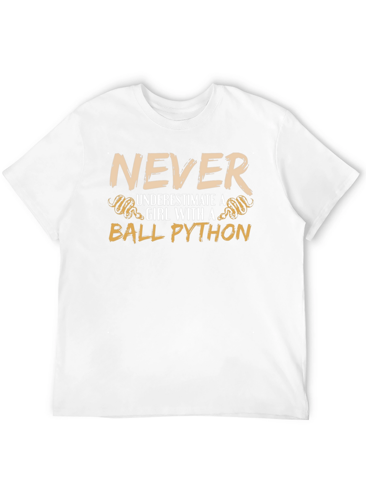 Never Underestimate a Girl with a Ball Python T-Shirt
