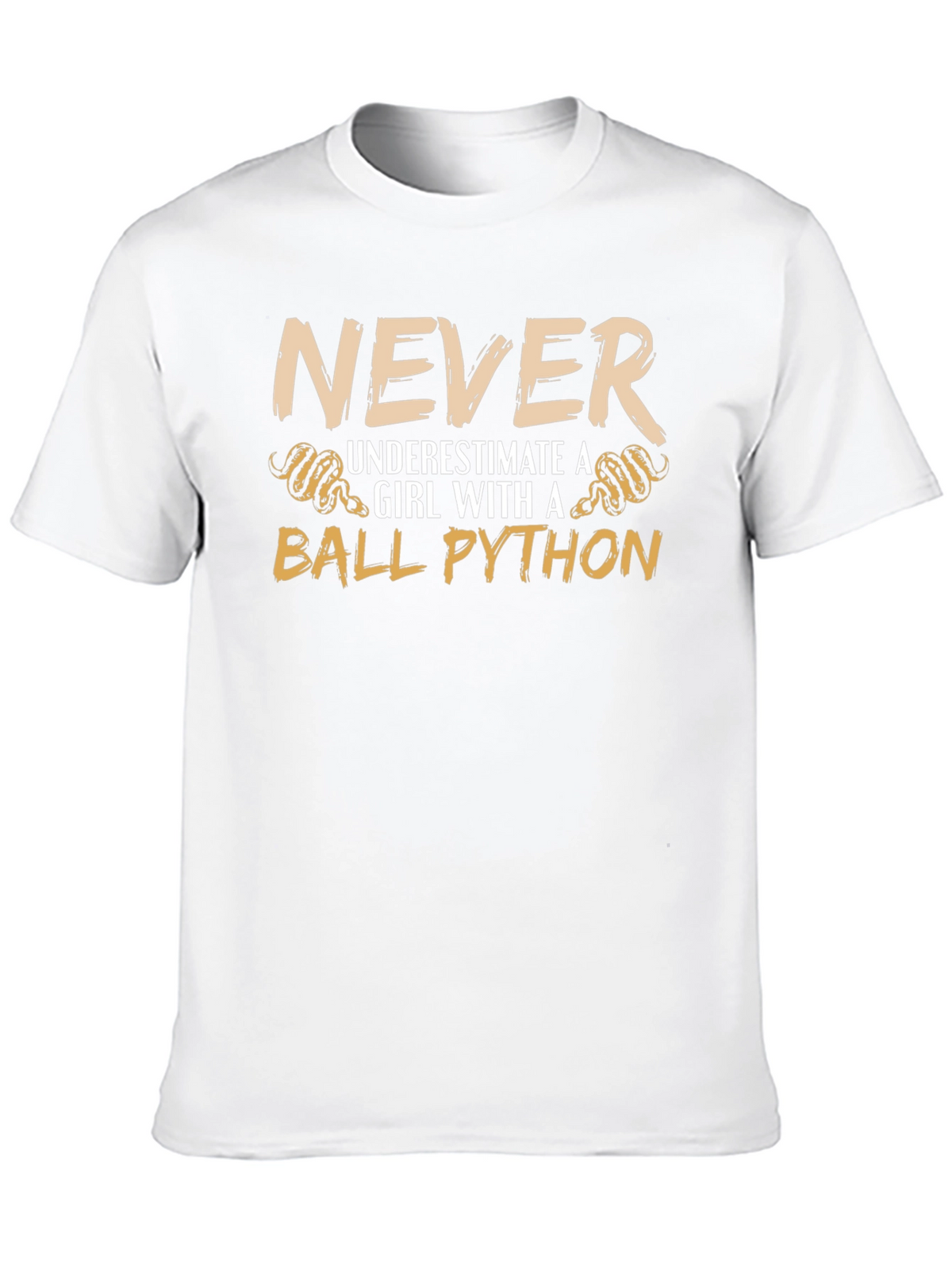 Never Underestimate a Girl with a Ball Python T-Shirt