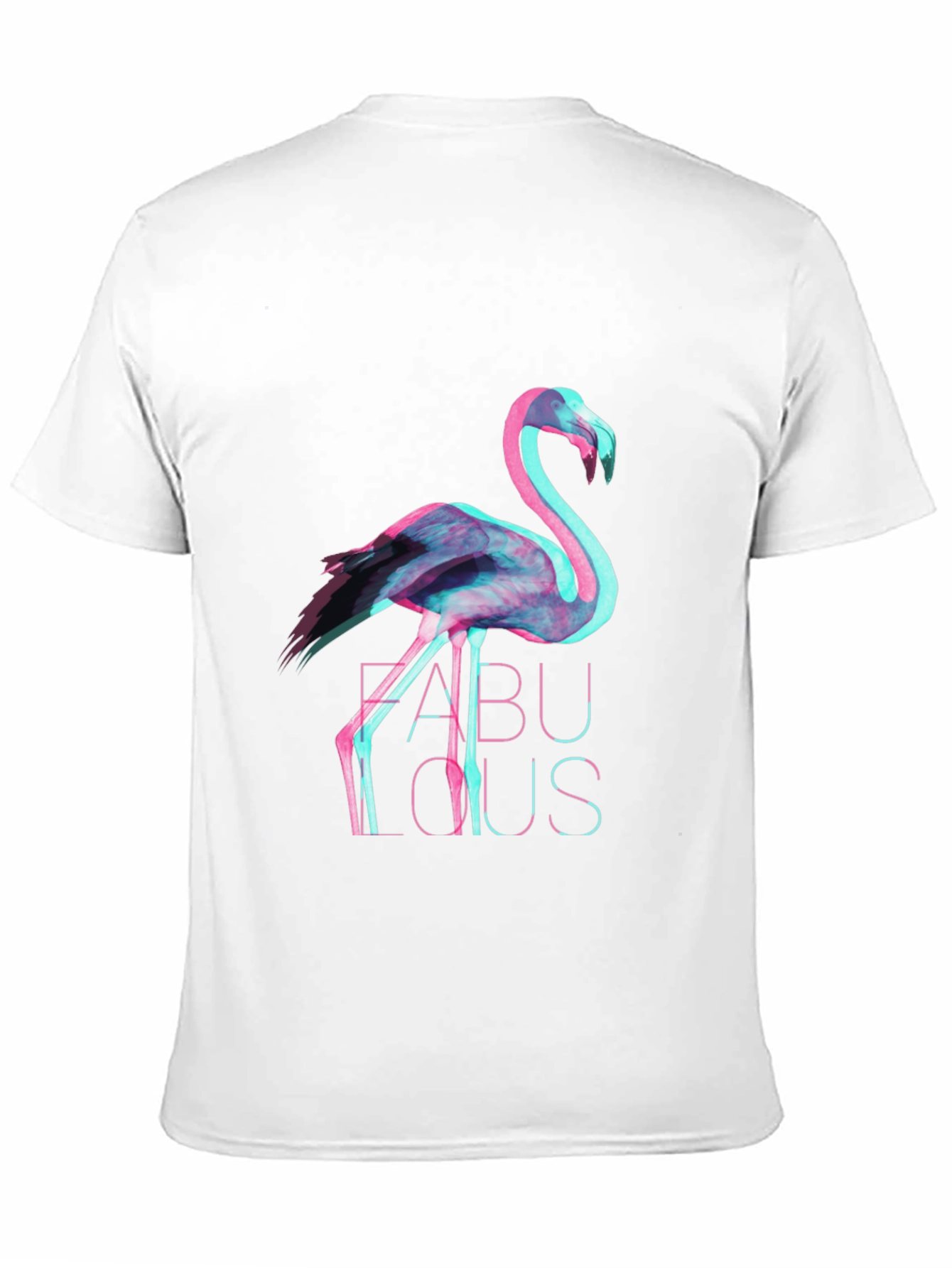 Mens Black Flamingo Fabulous Graphic Tee