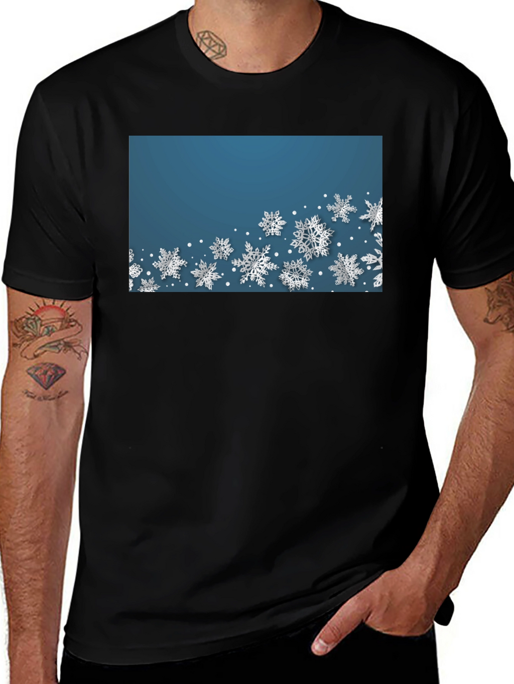 Snowflake Graphic Tee - Winter Holiday Shirt
