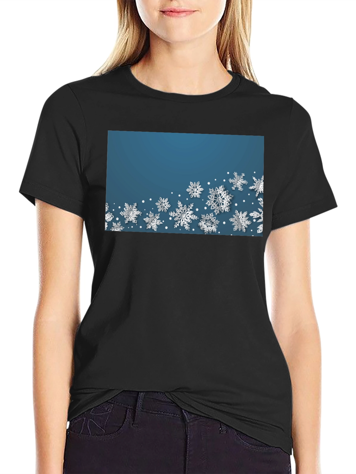 Snowflake Graphic Tee - Winter Holiday Shirt