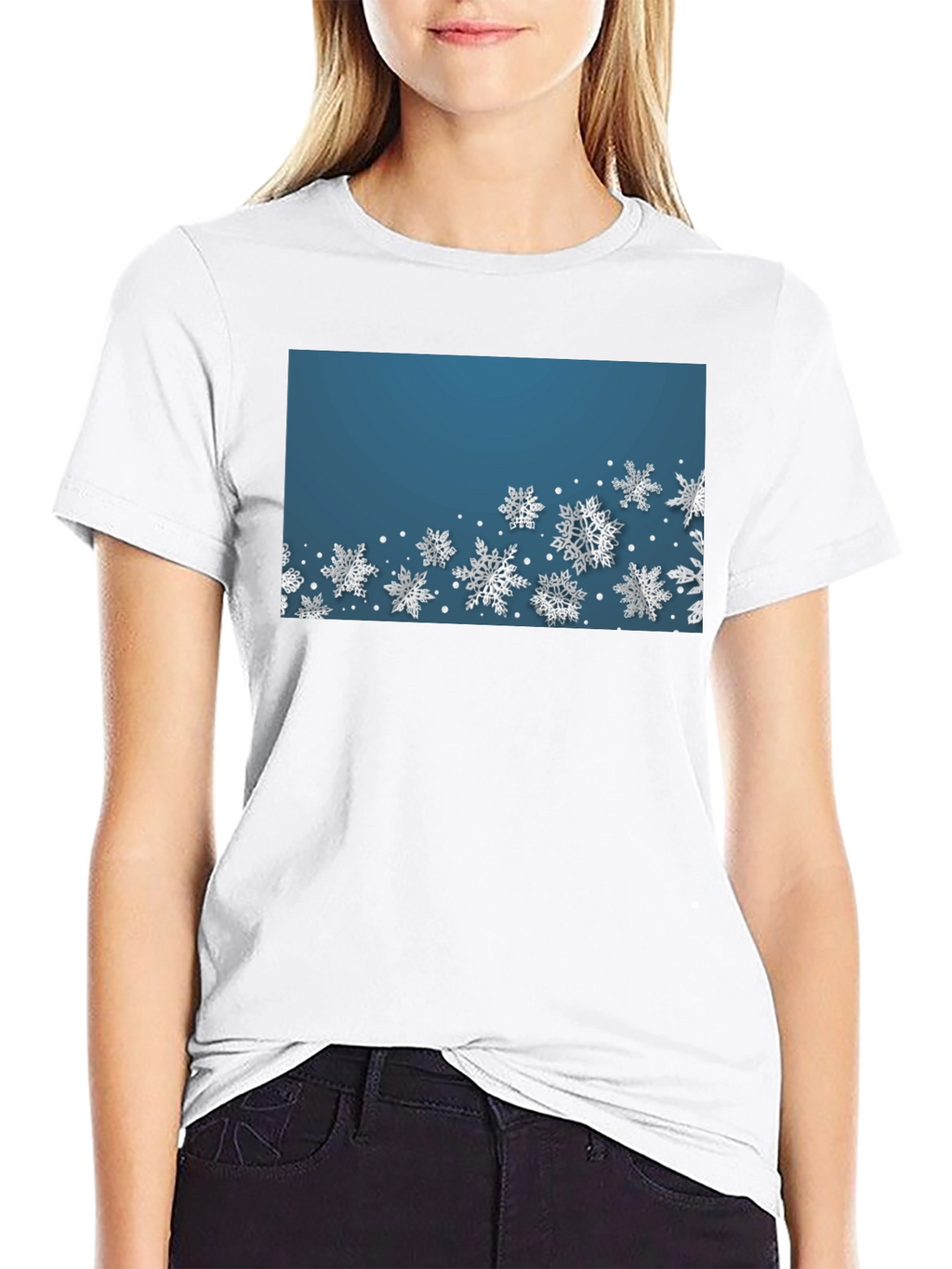 Snowflake Graphic Tee - Winter Holiday Shirt
