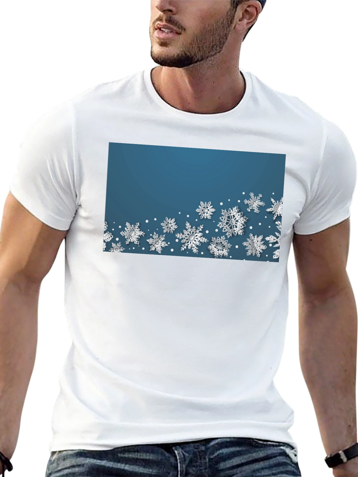 Snowflake Graphic Tee - Winter Holiday Shirt