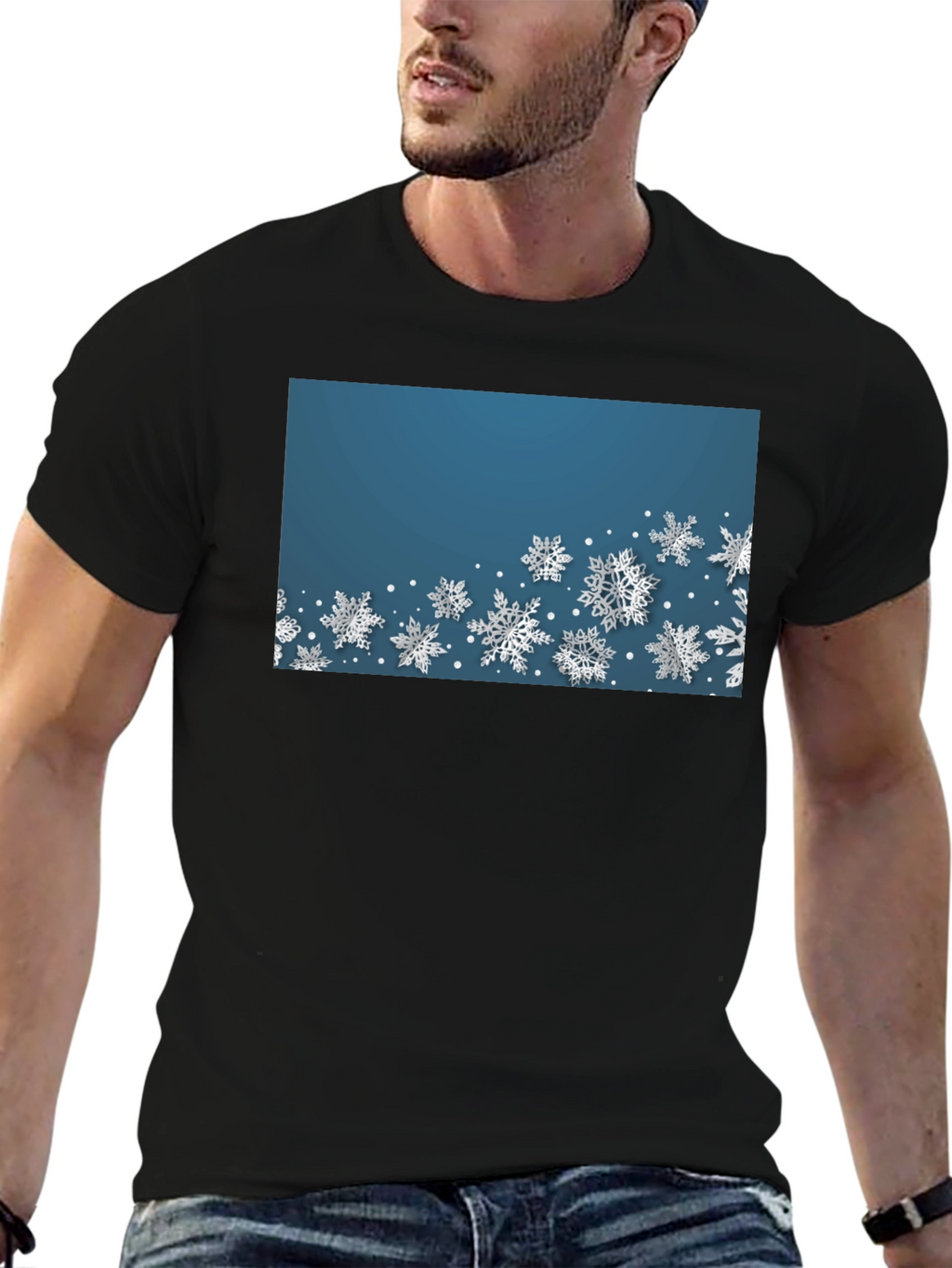 Snowflake Graphic Tee - Winter Holiday Shirt