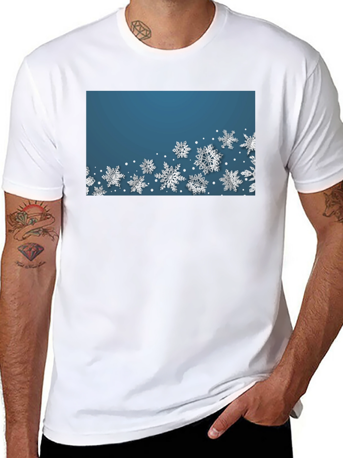 Snowflake Graphic Tee - Winter Holiday Shirt