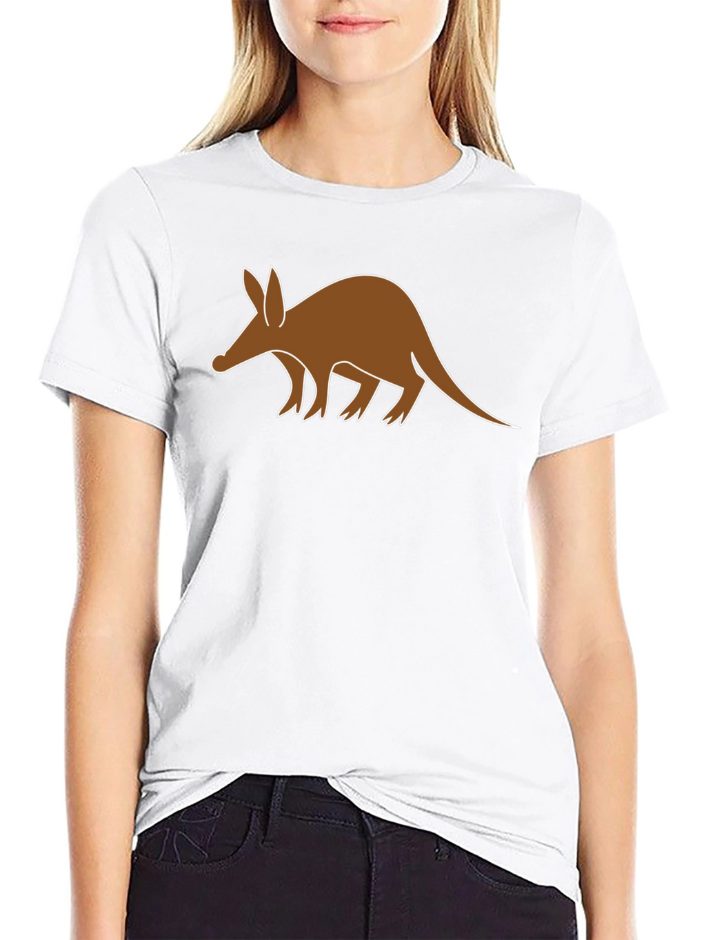 Aardvark Graphic T-Shirt - Black Cotton Tee