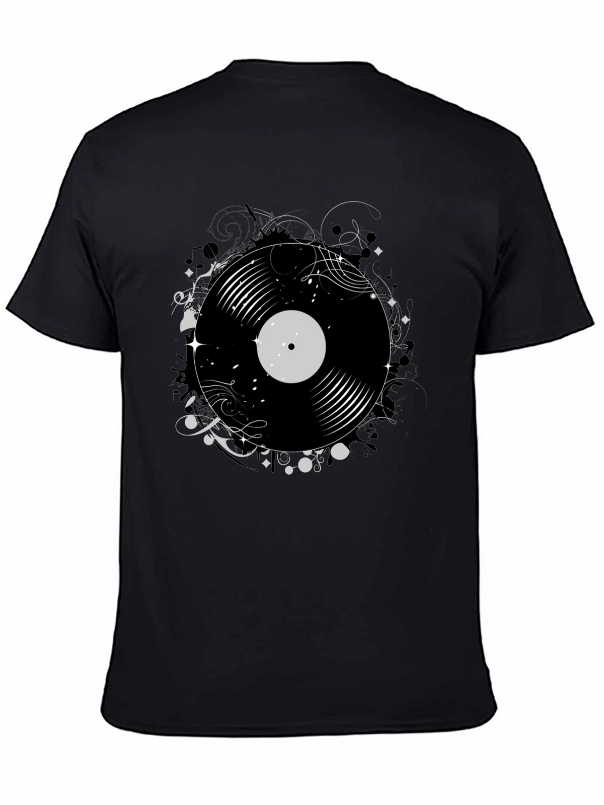 Vinyl Record Graphic Print Tee