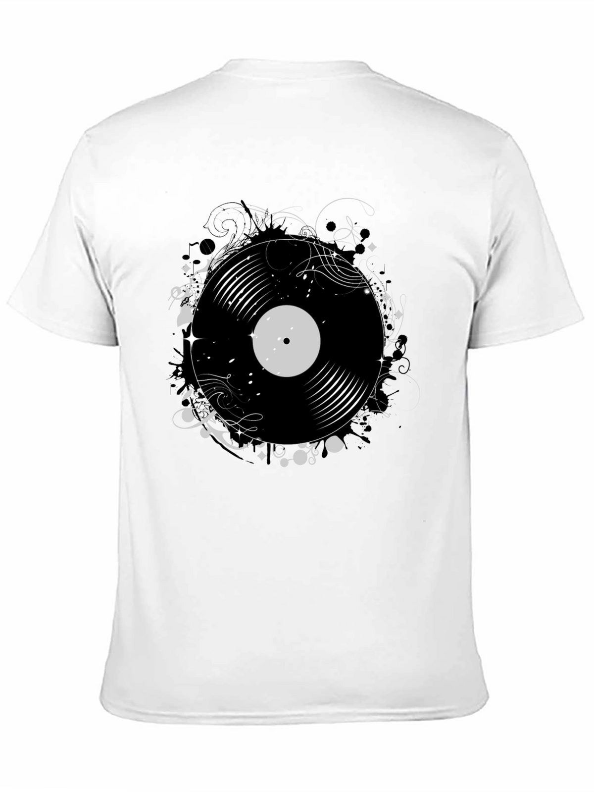 Vinyl Record Graphic Print Tee