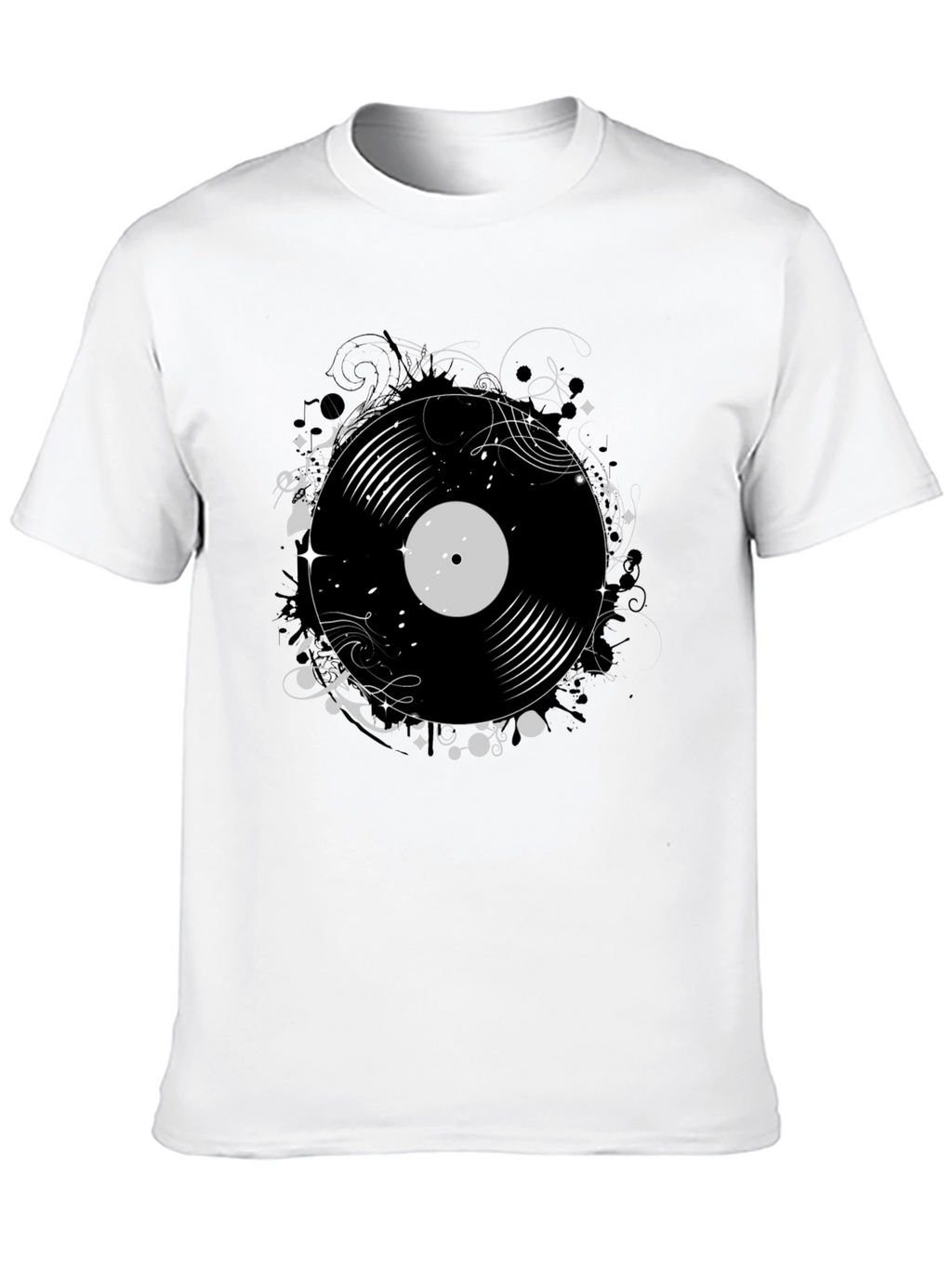 Vinyl Record Graphic Print Tee