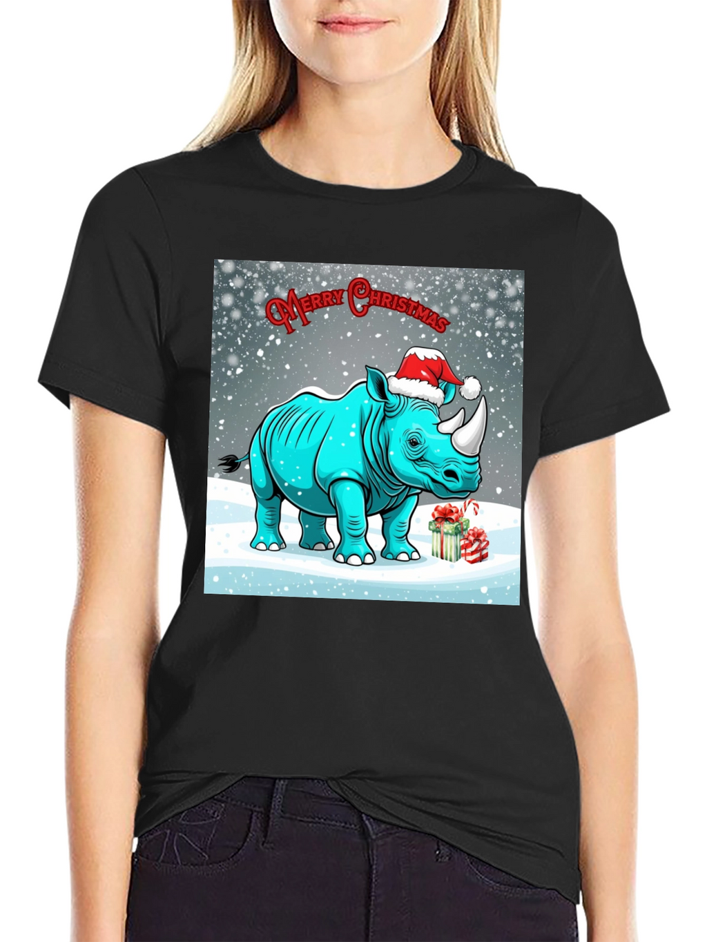 Christmas Rhino T-Shirt