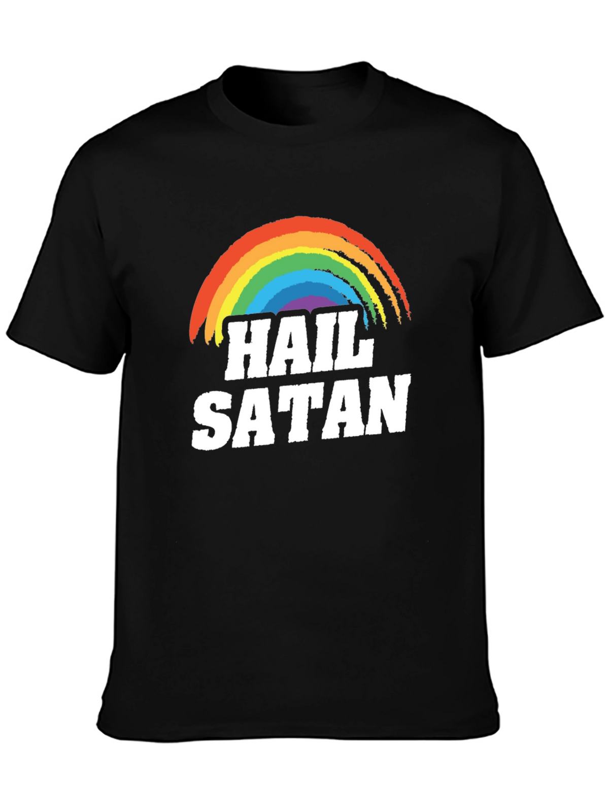 Hail Satan Rainbow T-Shirt - Prideful Rebellion