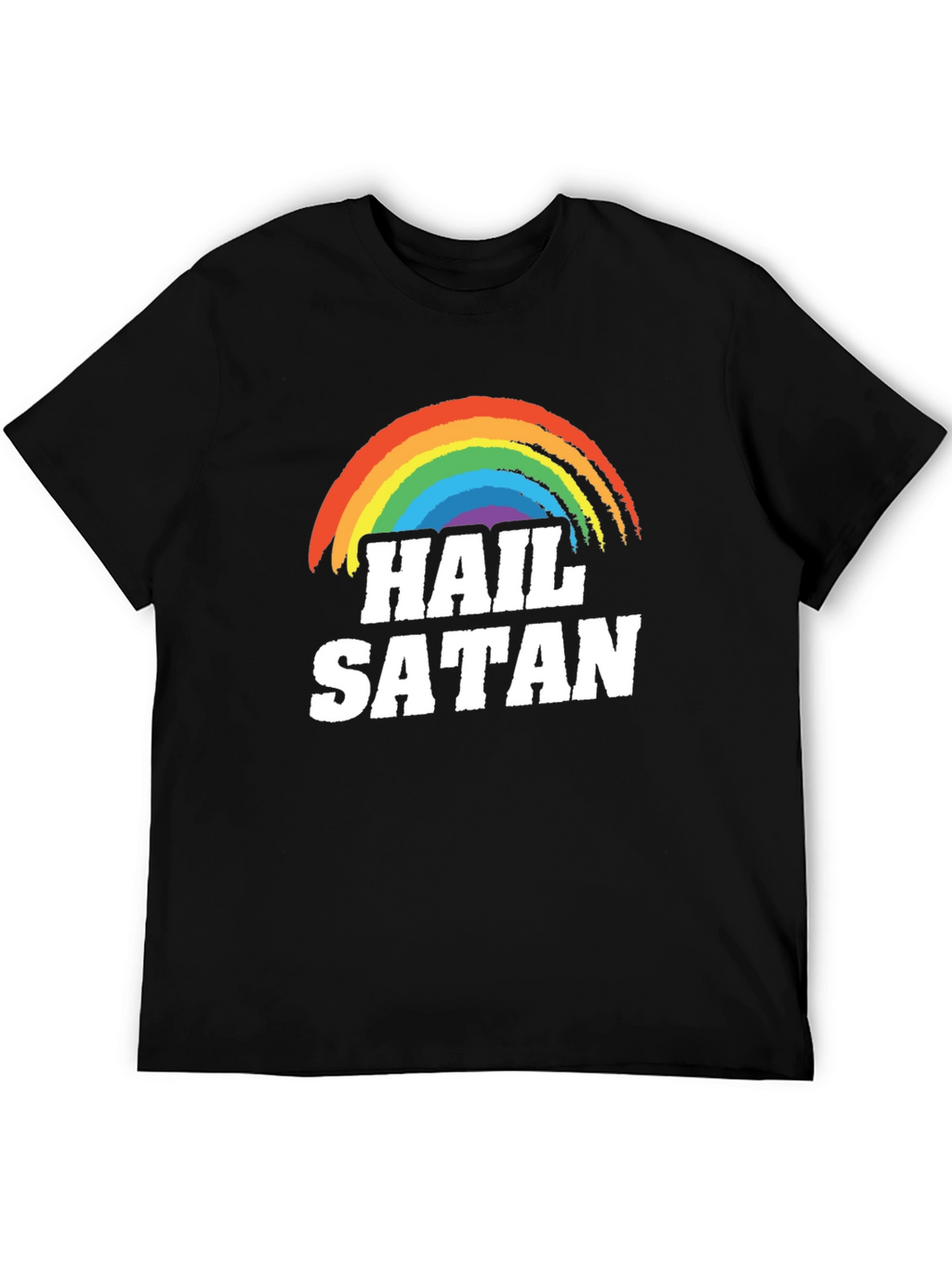 Hail Satan Rainbow T-Shirt - Prideful Rebellion