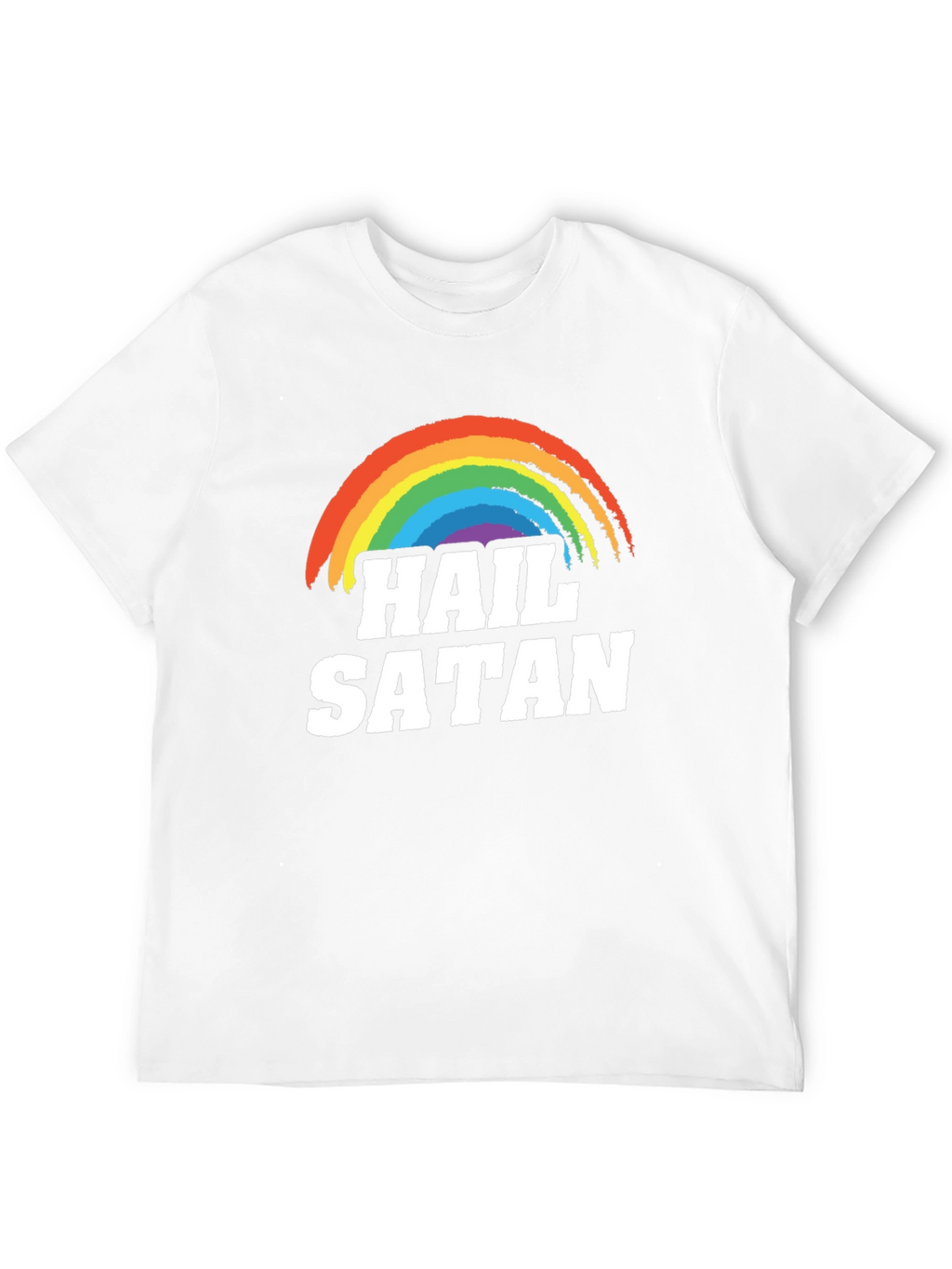 Hail Satan Rainbow T-Shirt - Prideful Rebellion