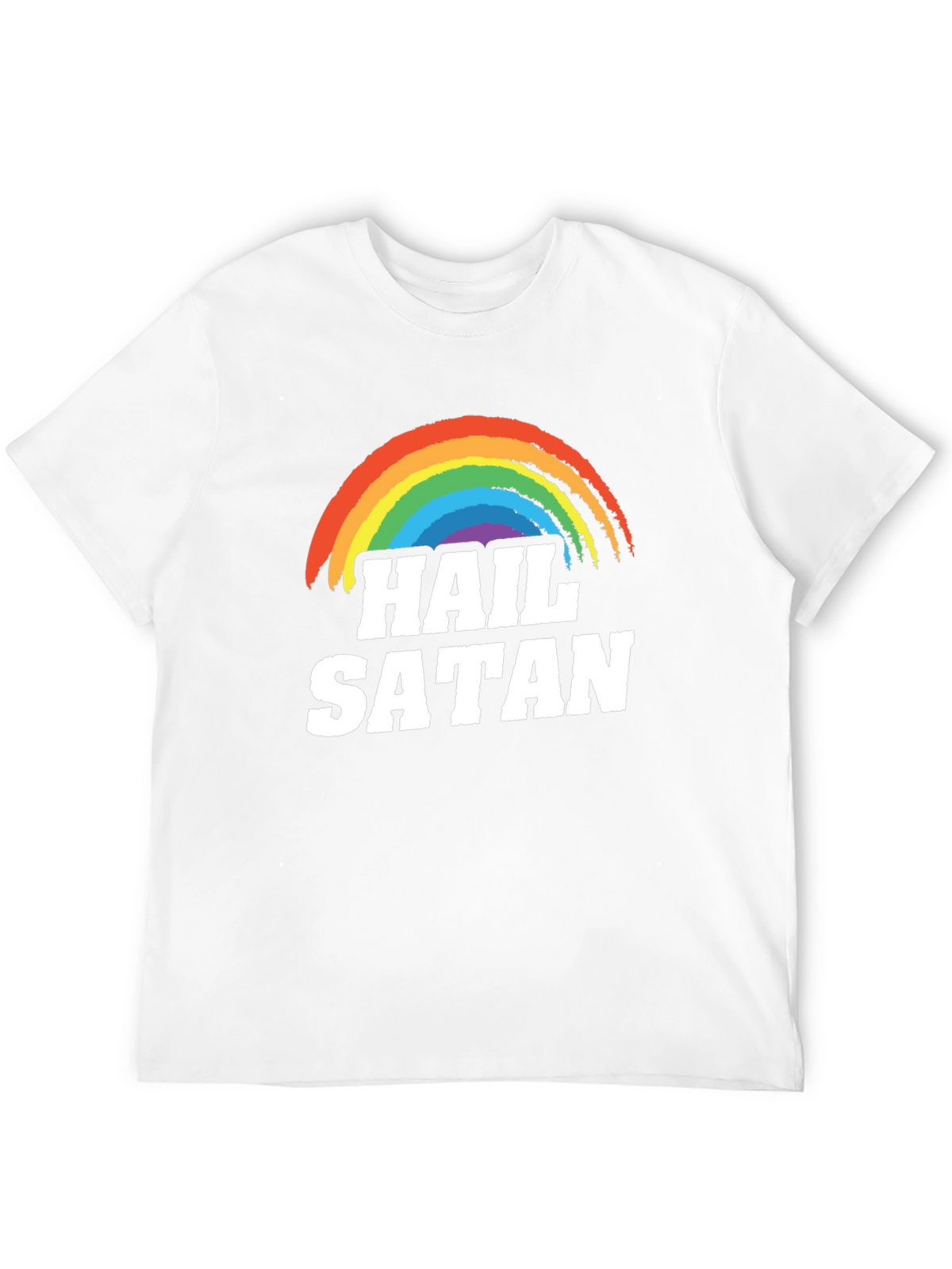 Hail Satan Rainbow T-Shirt - Prideful Rebellion