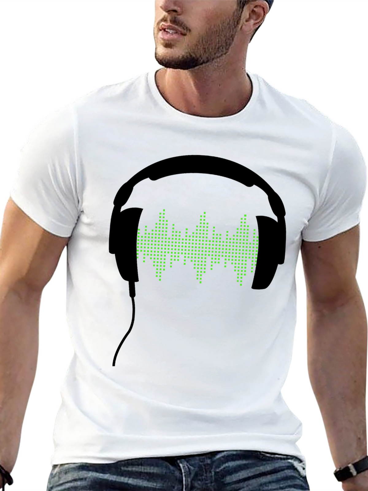 DJ Headphones Graphic T-Shirt - Music Lover Tee