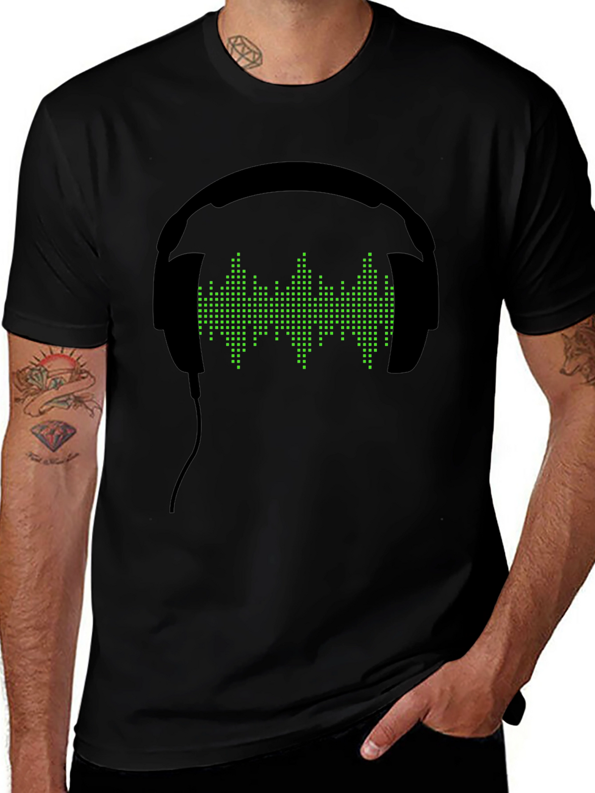 DJ Headphones Graphic T-Shirt - Music Lover Tee