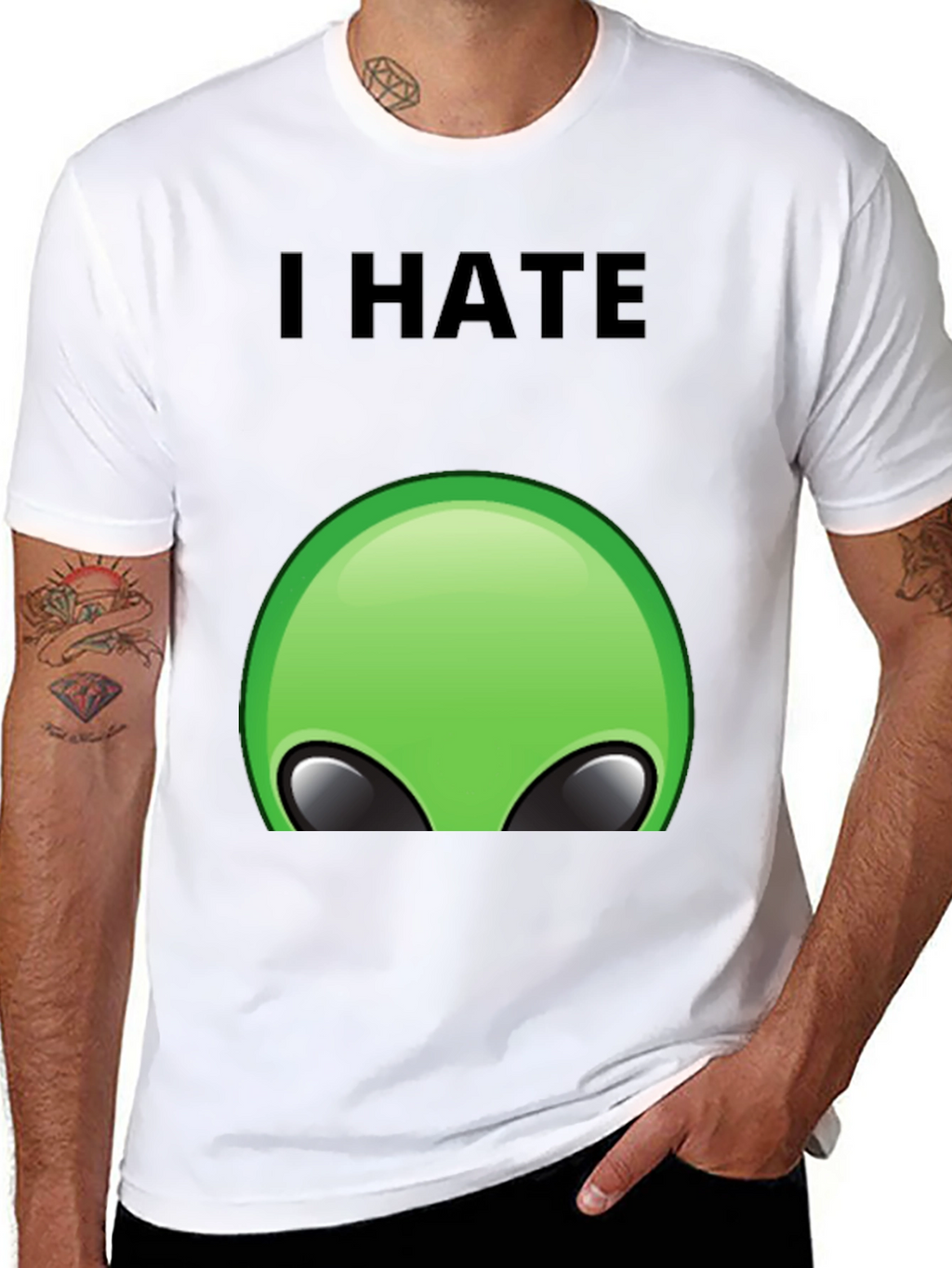 I Hate Aliens T-Shirt - Funny Graphic Tee