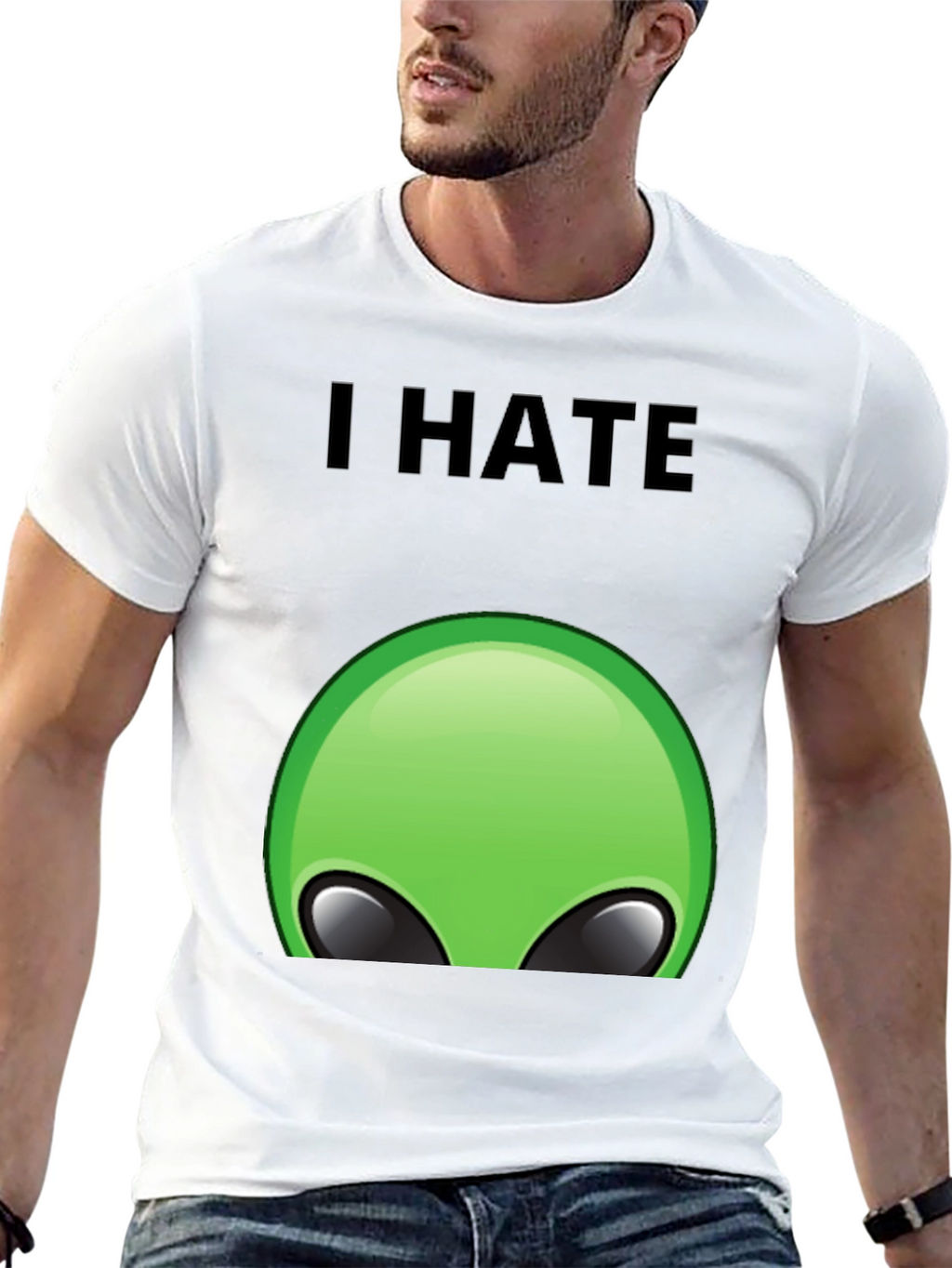 I Hate Aliens T-Shirt - Funny Graphic Tee