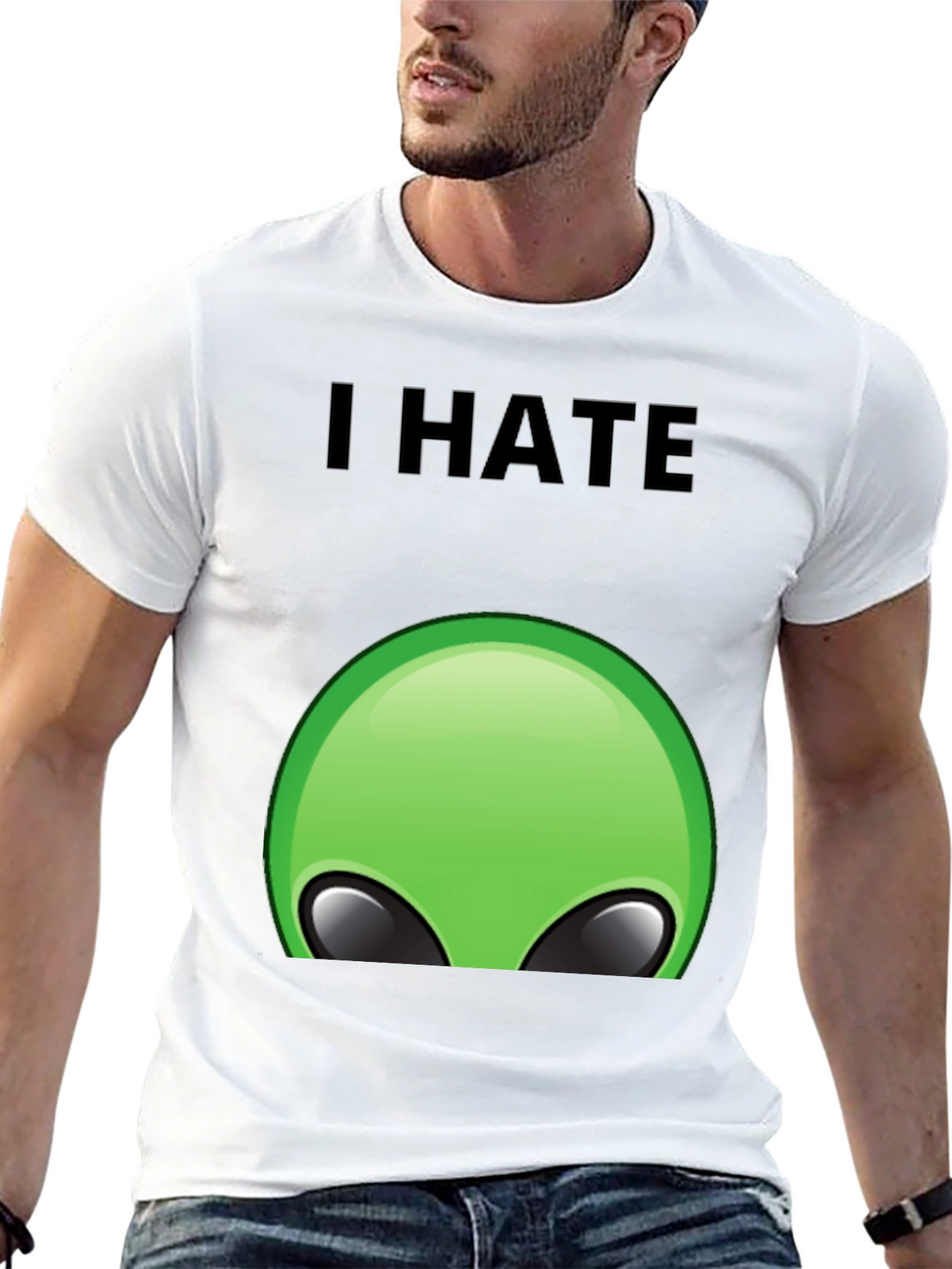 I Hate Aliens T-Shirt - Funny Graphic Tee