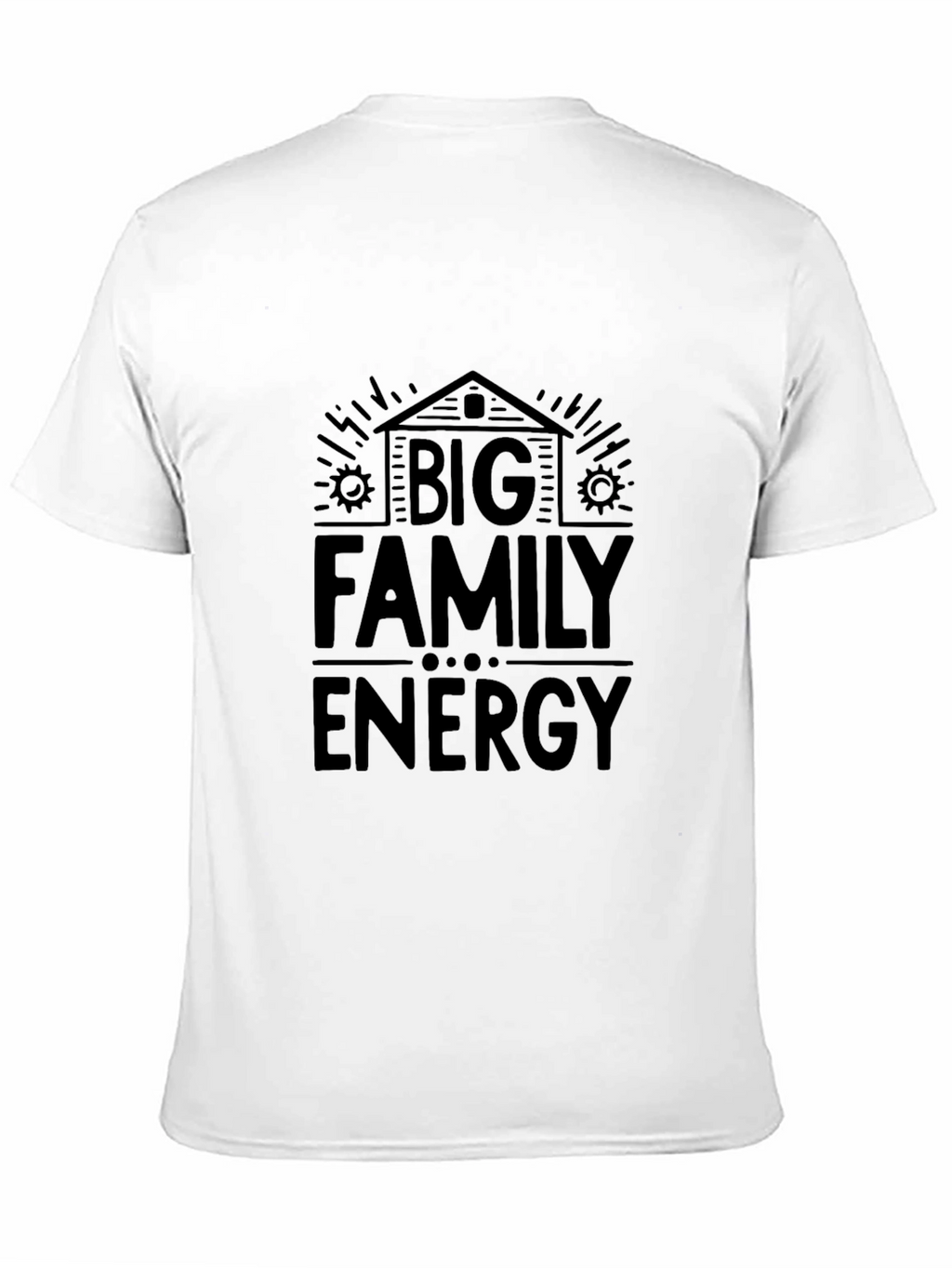 Big Family Energy Black Tee Shirt