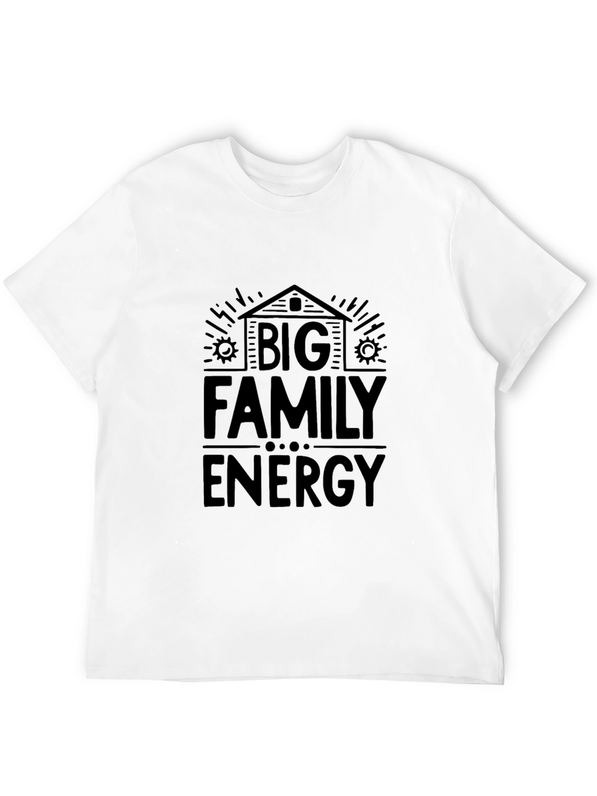 Big Family Energy Black Tee Shirt