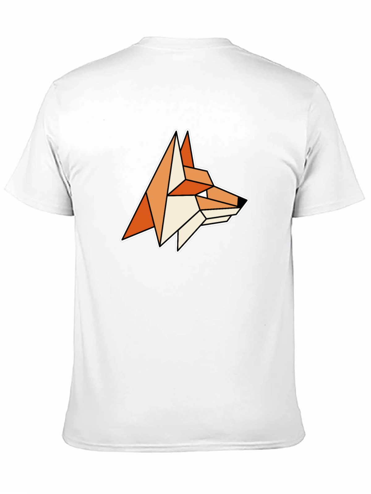 Geometric Fox Graphic Tee - Modern Animal Design
