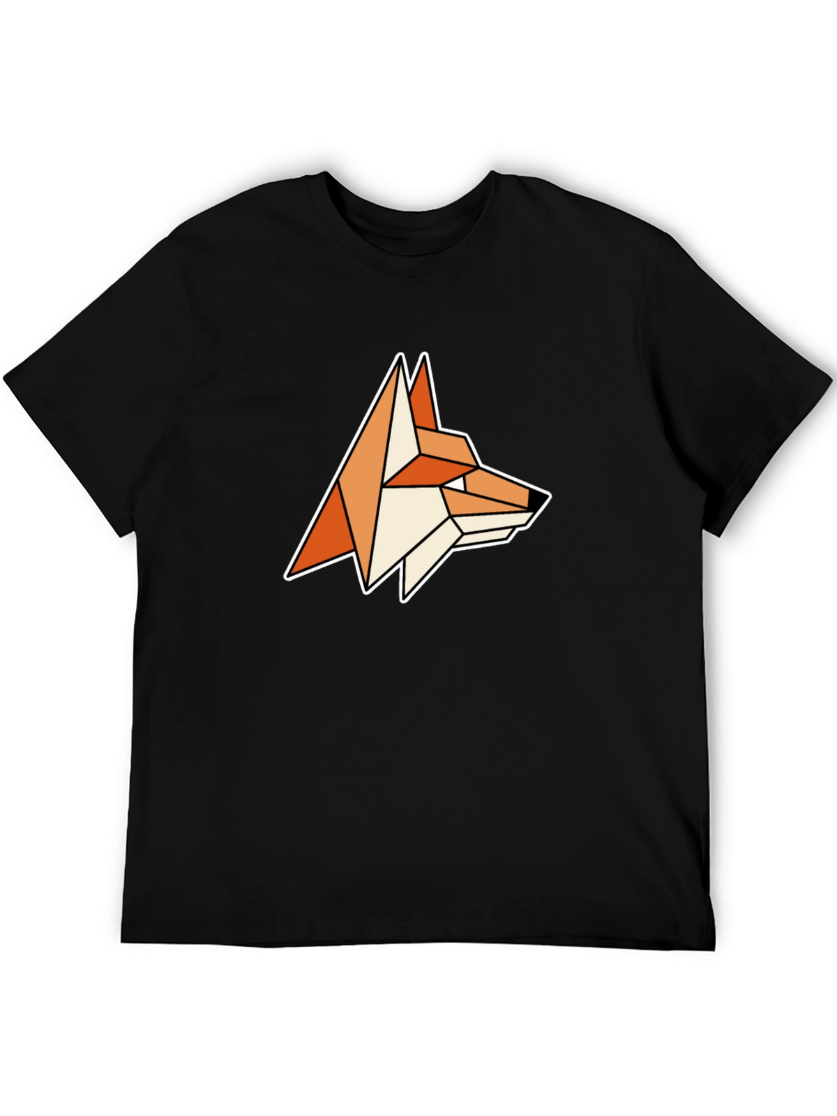 Geometric Fox Graphic Tee - Modern Animal Design