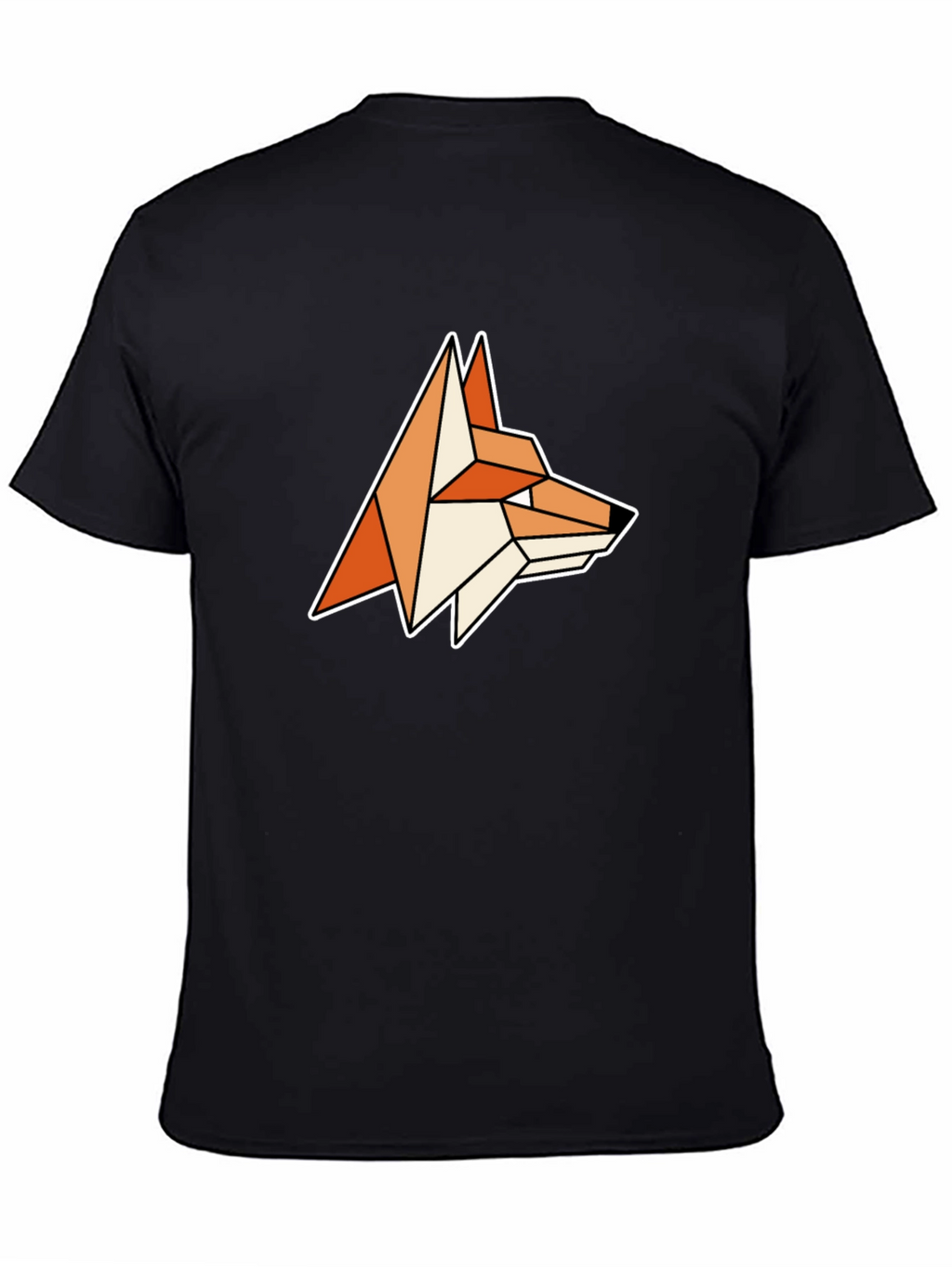 Geometric Fox Graphic Tee - Modern Animal Design