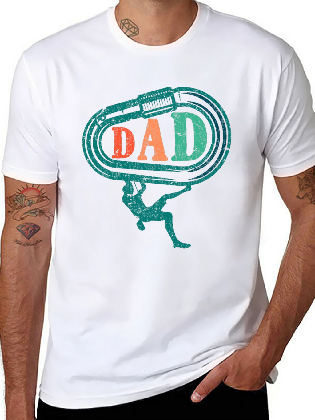 DAD Climbing T-Shirt Black Tee