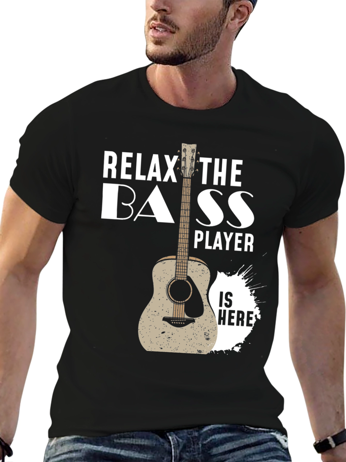 Relax Bass Player T-Shirt - Musician Apparel