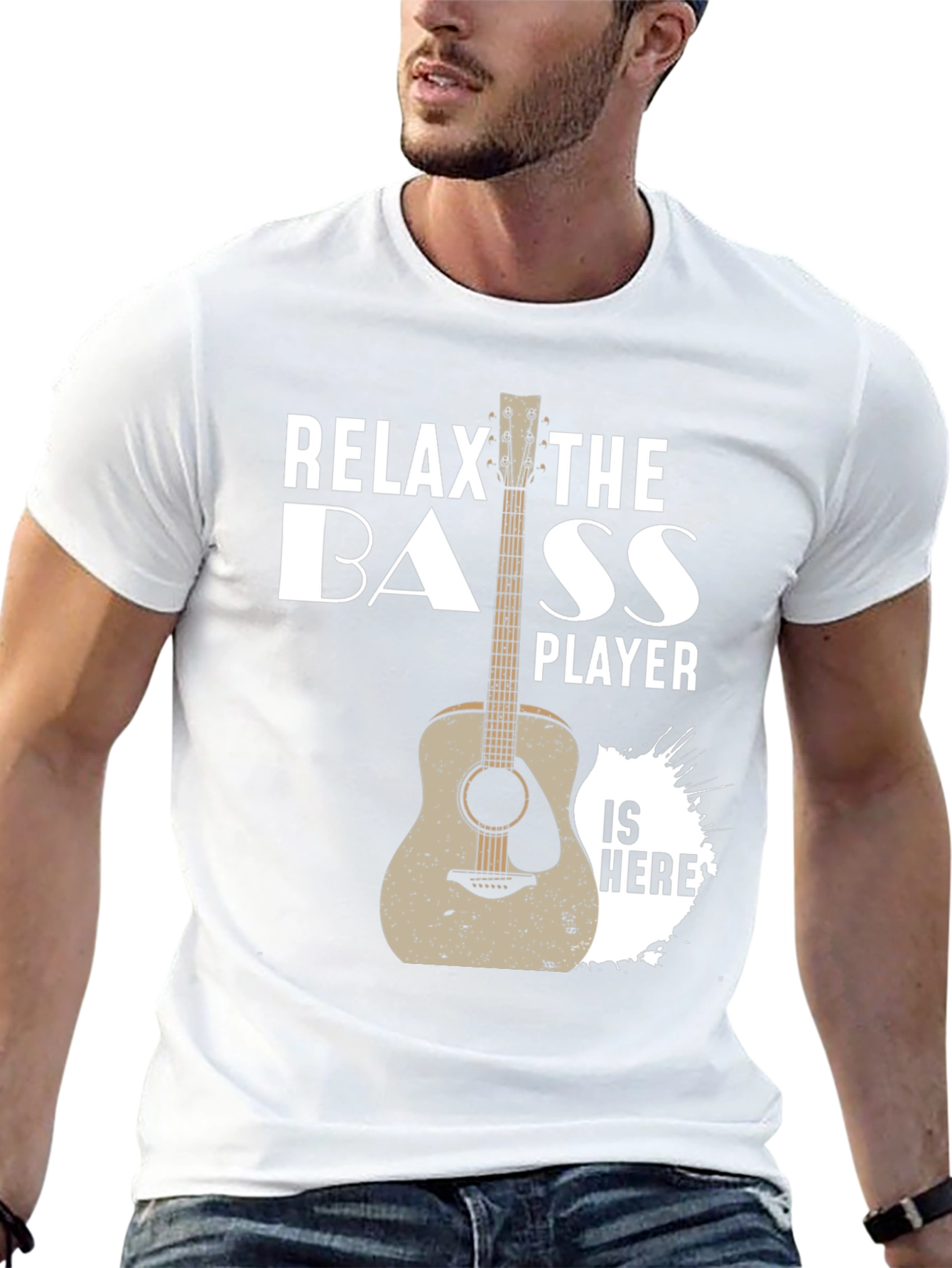 Relax Bass Player T-Shirt - Musician Apparel