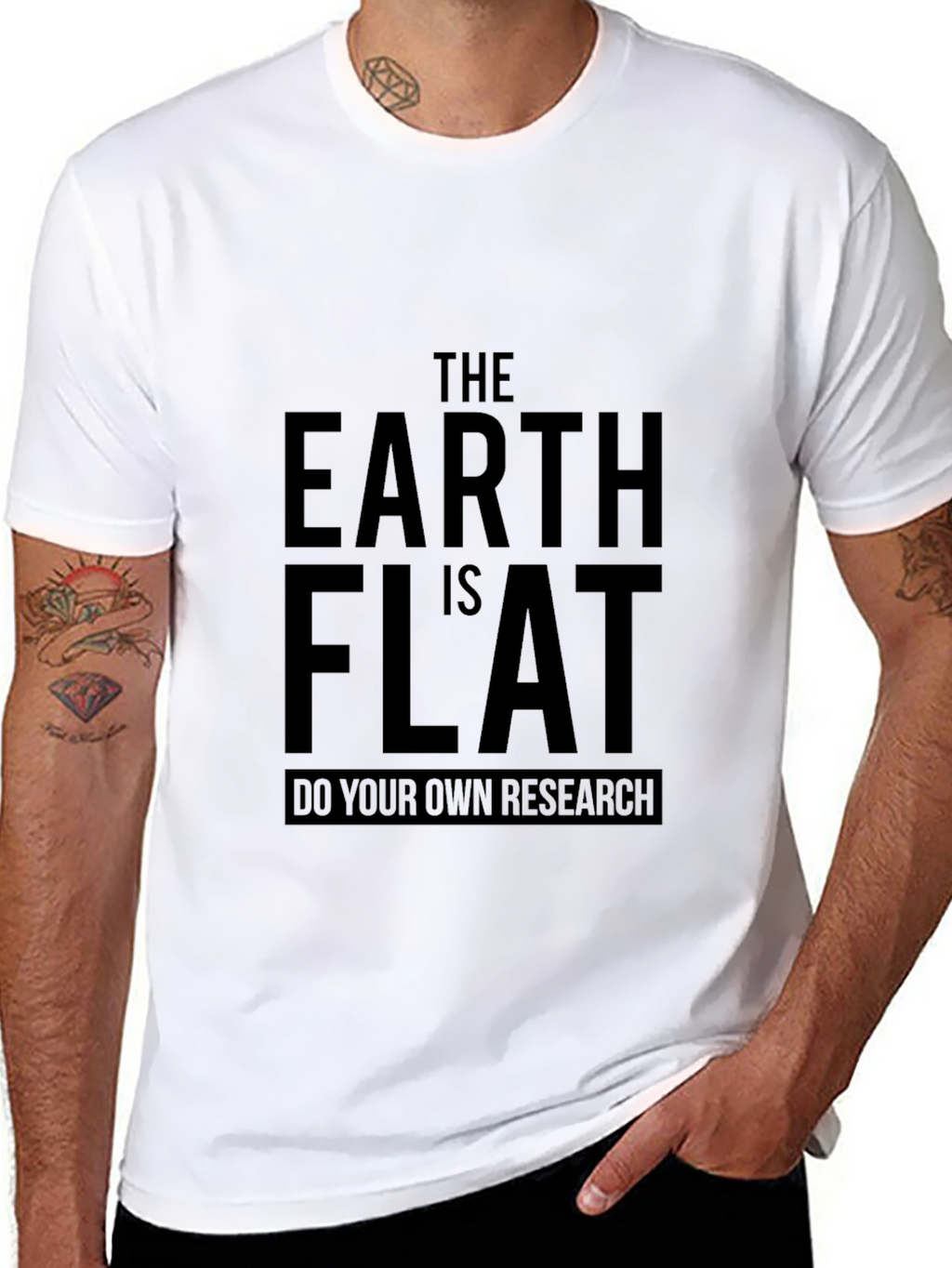 Flat Earth Conspiracy T-Shirt